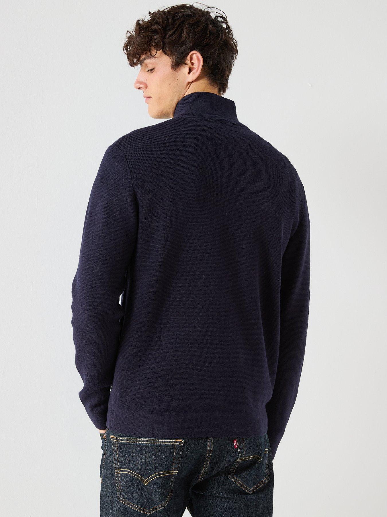 jack-jones-knitted-quarter-zip-jumper-bluestillFront