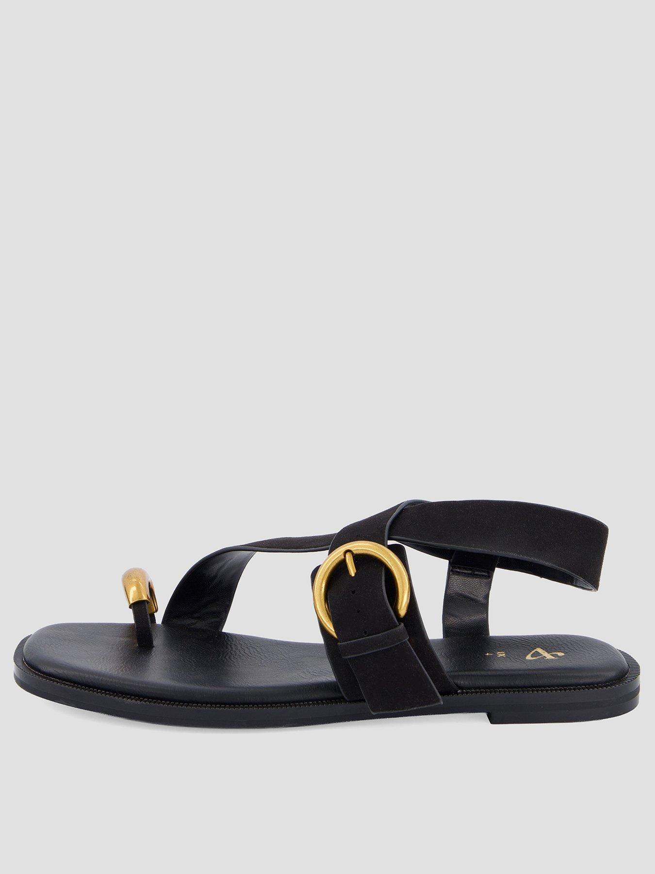 Image 1 of 7 of The Very Collection Flat Sandal With Toe Ring