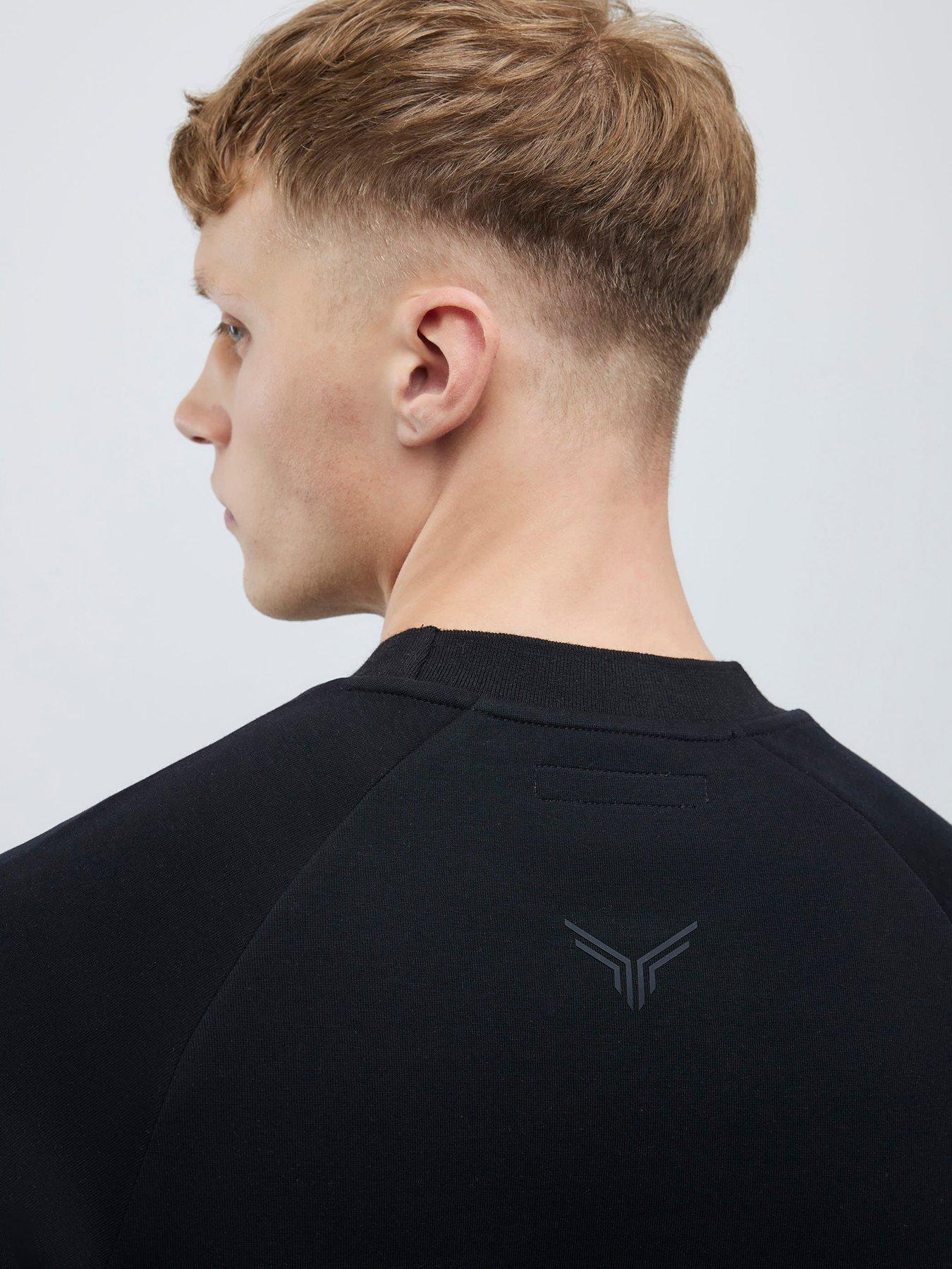 river-island-nylon-hybrid-crew-sweat-blackstillFront