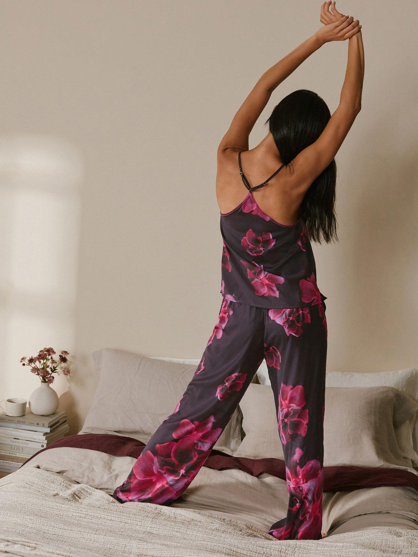 b-by-ted-baker-floral-satin-cami-pyjama-purplestillFront