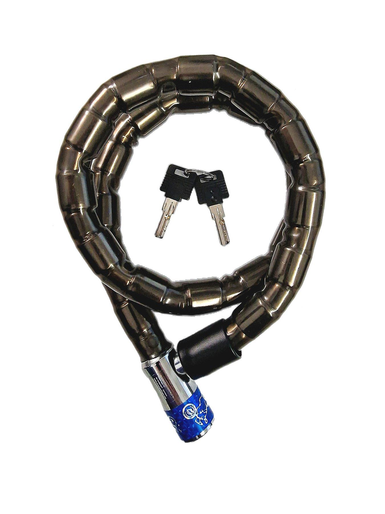 Image 1 of 7 of AWE Armoured Steel Bike Cable Bike Lock 24mm x 1000mm Inc 2 keys