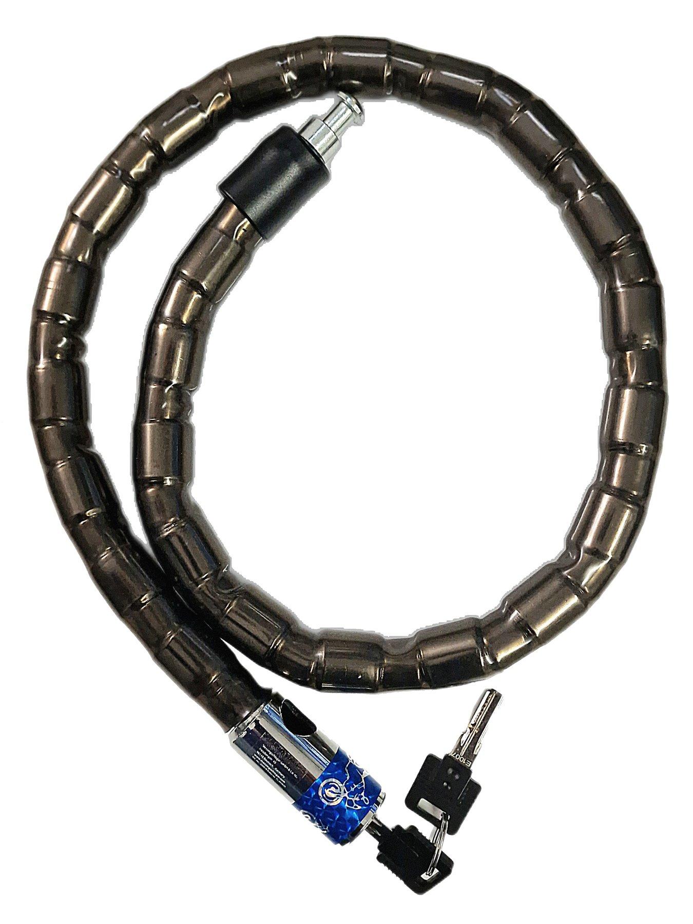 Image 3 of 7 of AWE Armoured Steel Bike Cable Bike Lock 24mm x 1000mm Inc 2 keys
