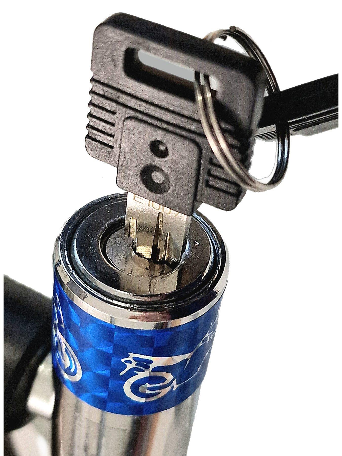 Image 5 of 7 of AWE Armoured Steel Bike Cable Bike Lock 24mm x 1000mm Inc 2 keys