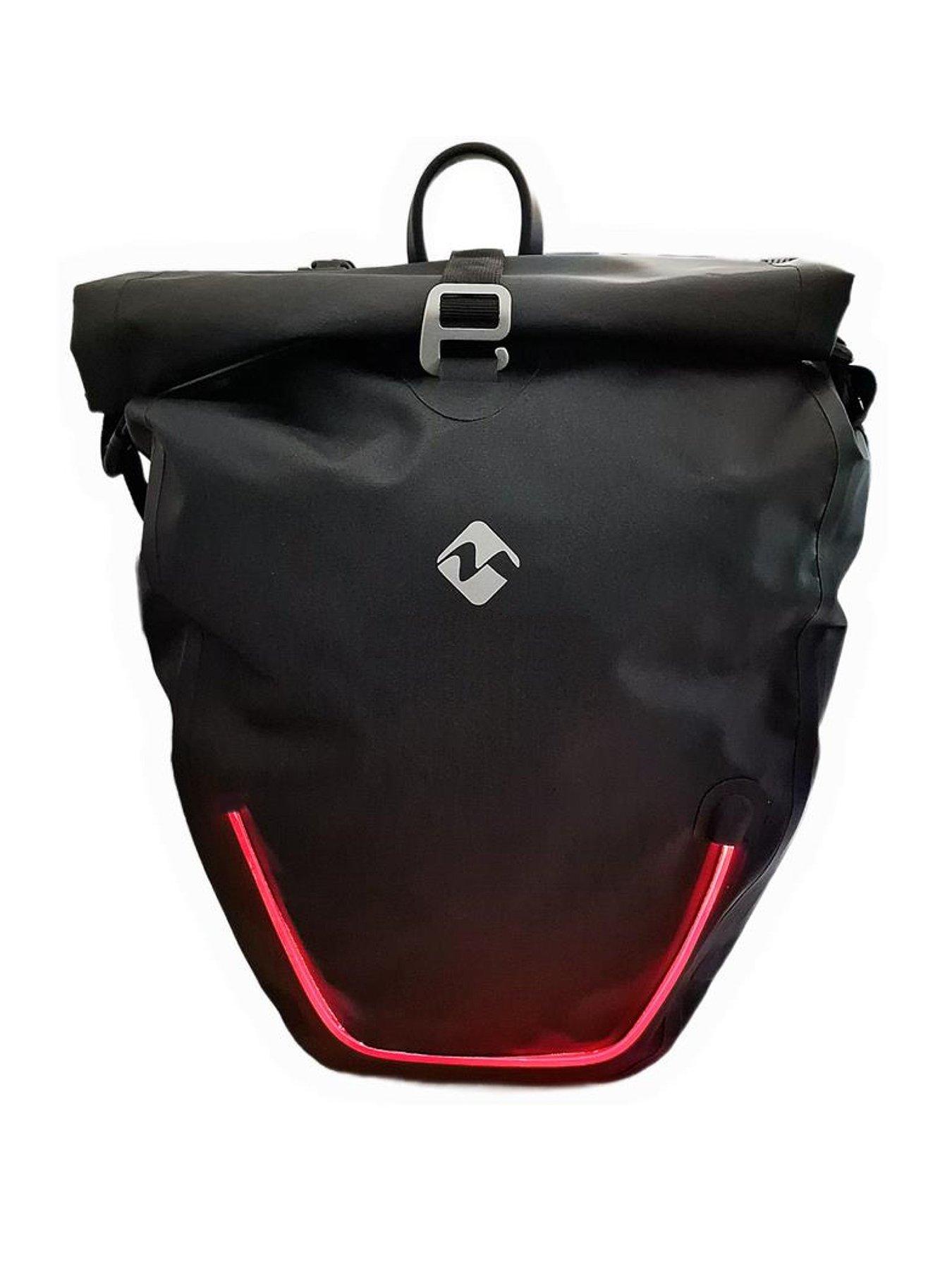 AWE Awe LED Hi Visibility Pannier Bag 100% Waterproof Bike/E-Bike 23 Litres