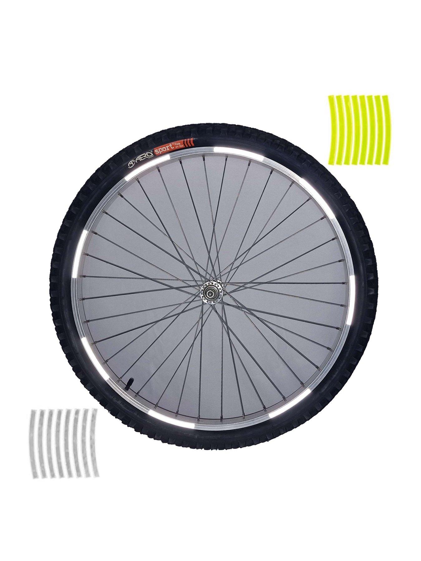 AWE Hi Visibility Bike/Helmet, 3M Scotchlite, Neon/White Reflective Stickers Set 16pcs