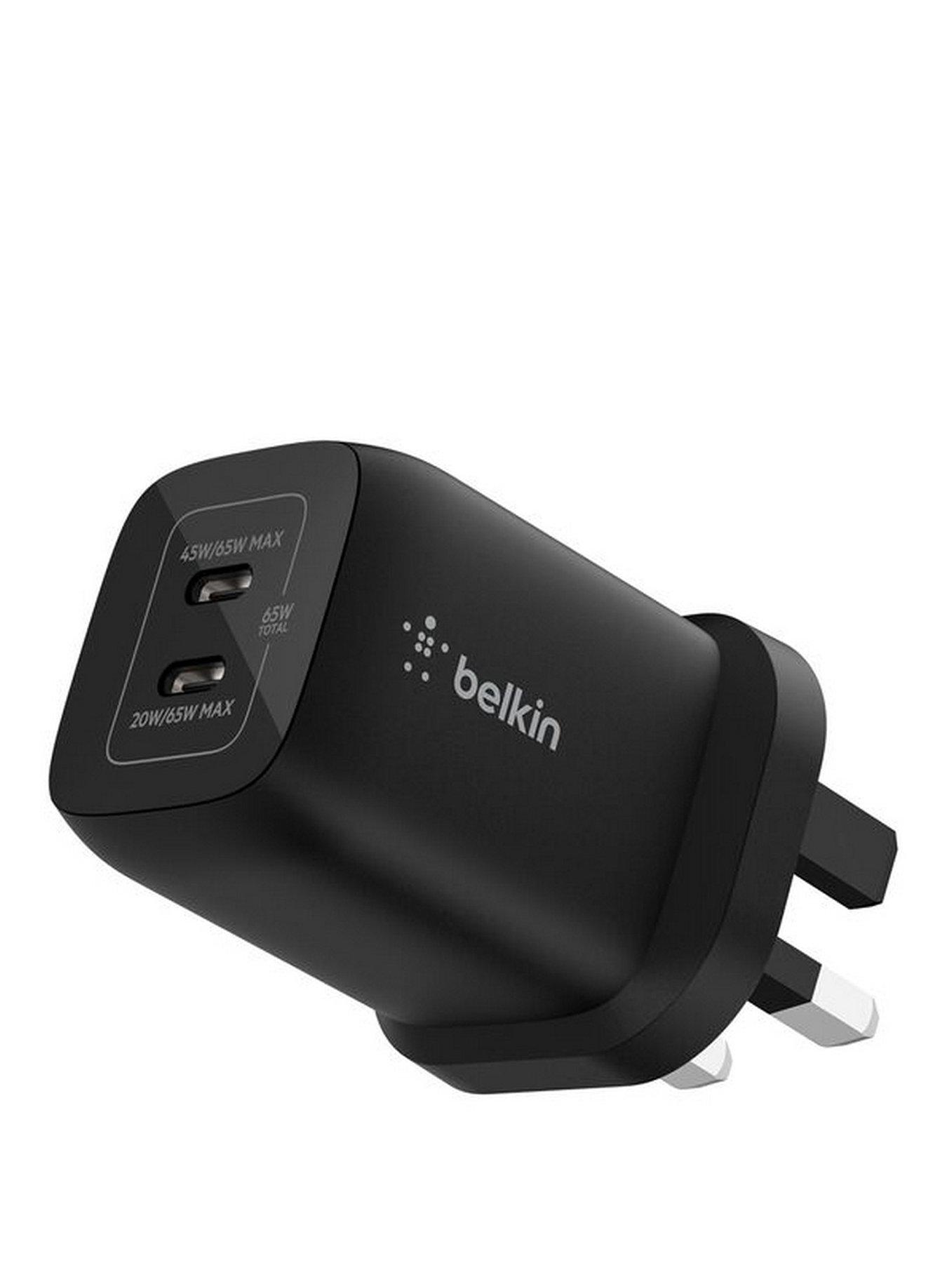 Image 1 of 6 of Belkin Belkin 65W Dual USB-C Wall Charger - Made for Nintendo Switch