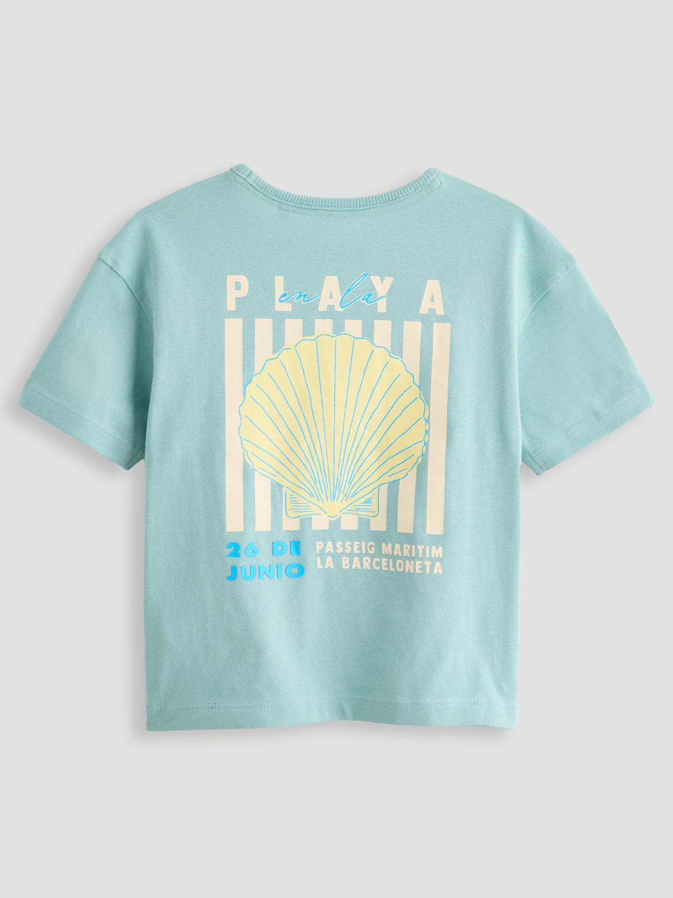 The Very Collection Boys Shell Back Graphic T-Shirt - Blue