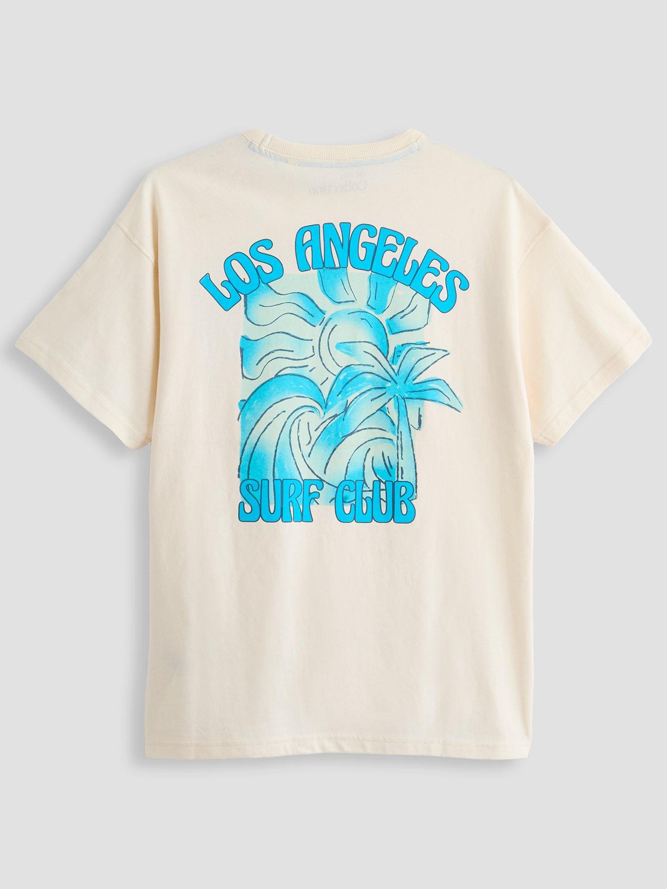 The Very Collection Boys Los Angeles Graphic T-shirt - Cream