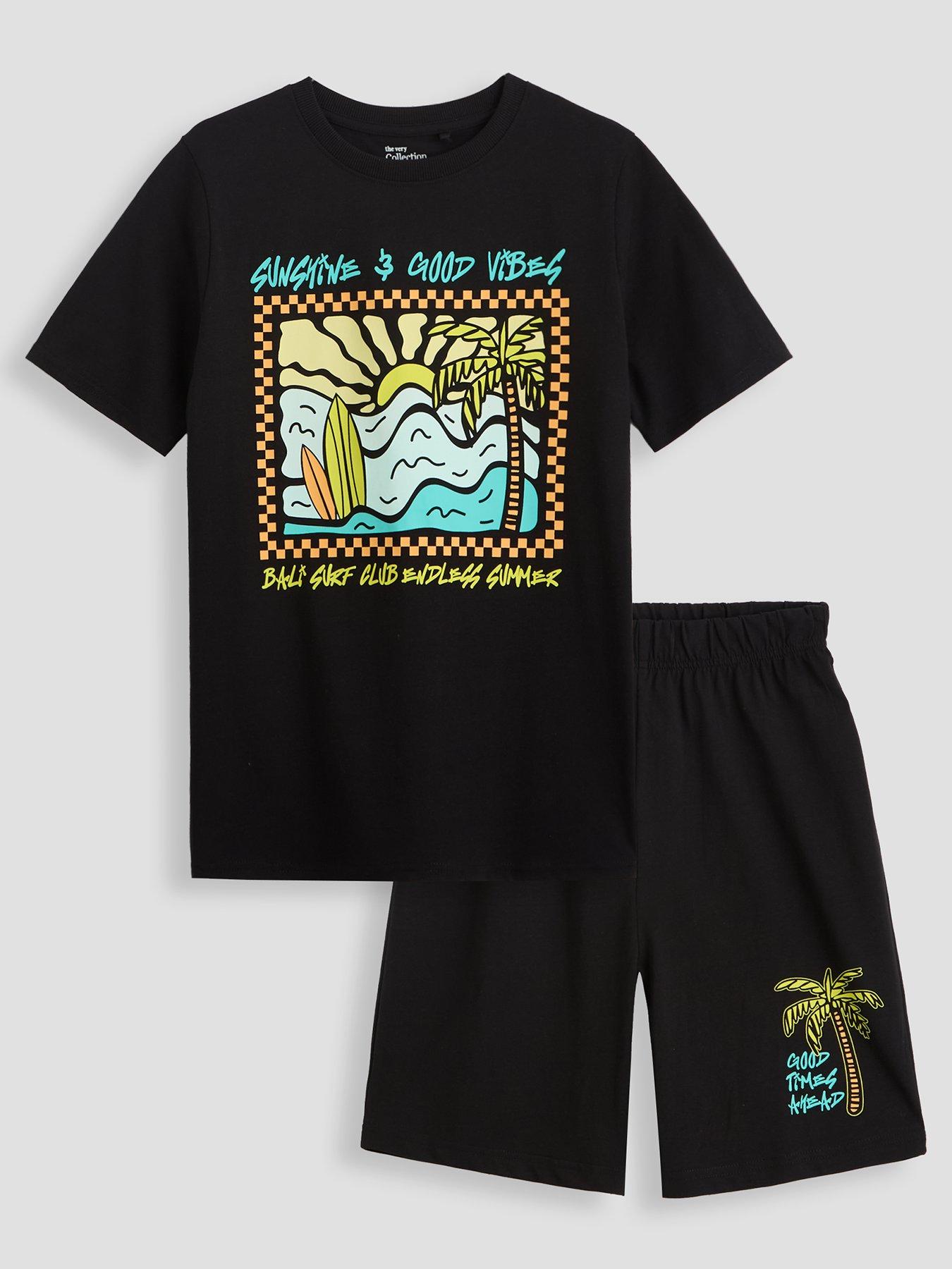 the-very-collection-boys-graphic-shortie-pyjama-set