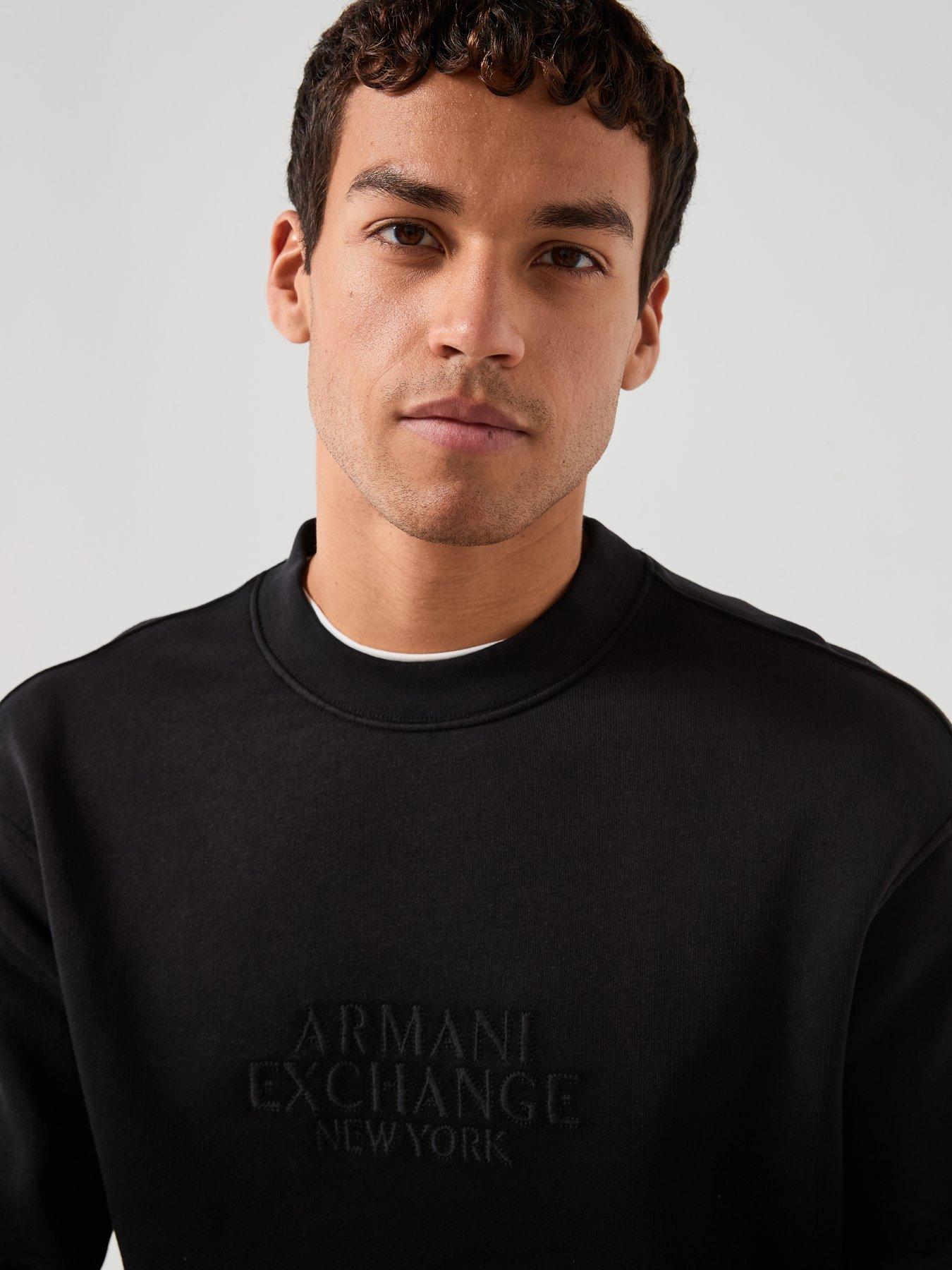 armani-exchange-tonal-chest-logo-washed-crew-sweater-blackdetail
