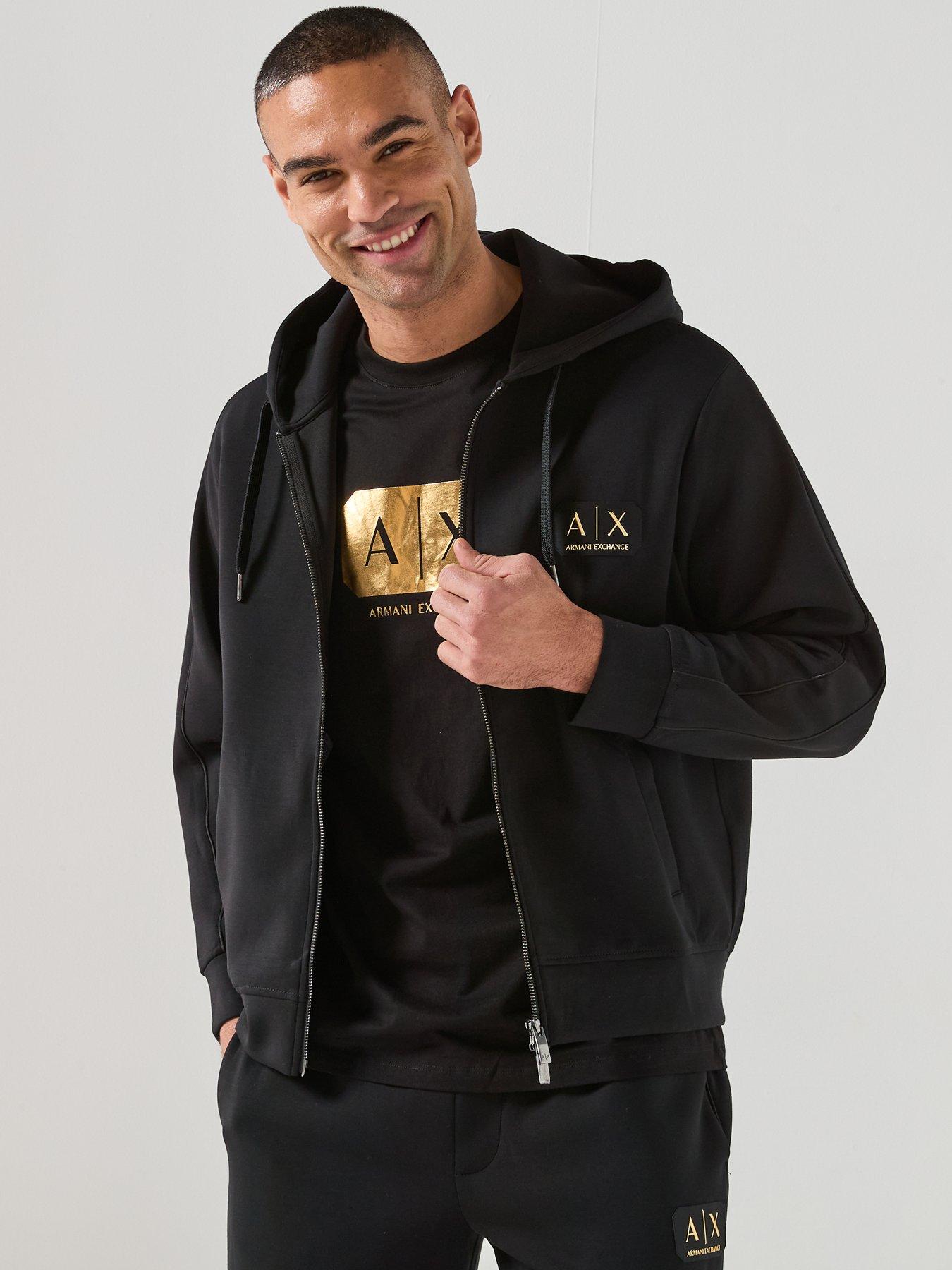armani-exchange-gold-logo-zip-through-hoodie-blackdetail