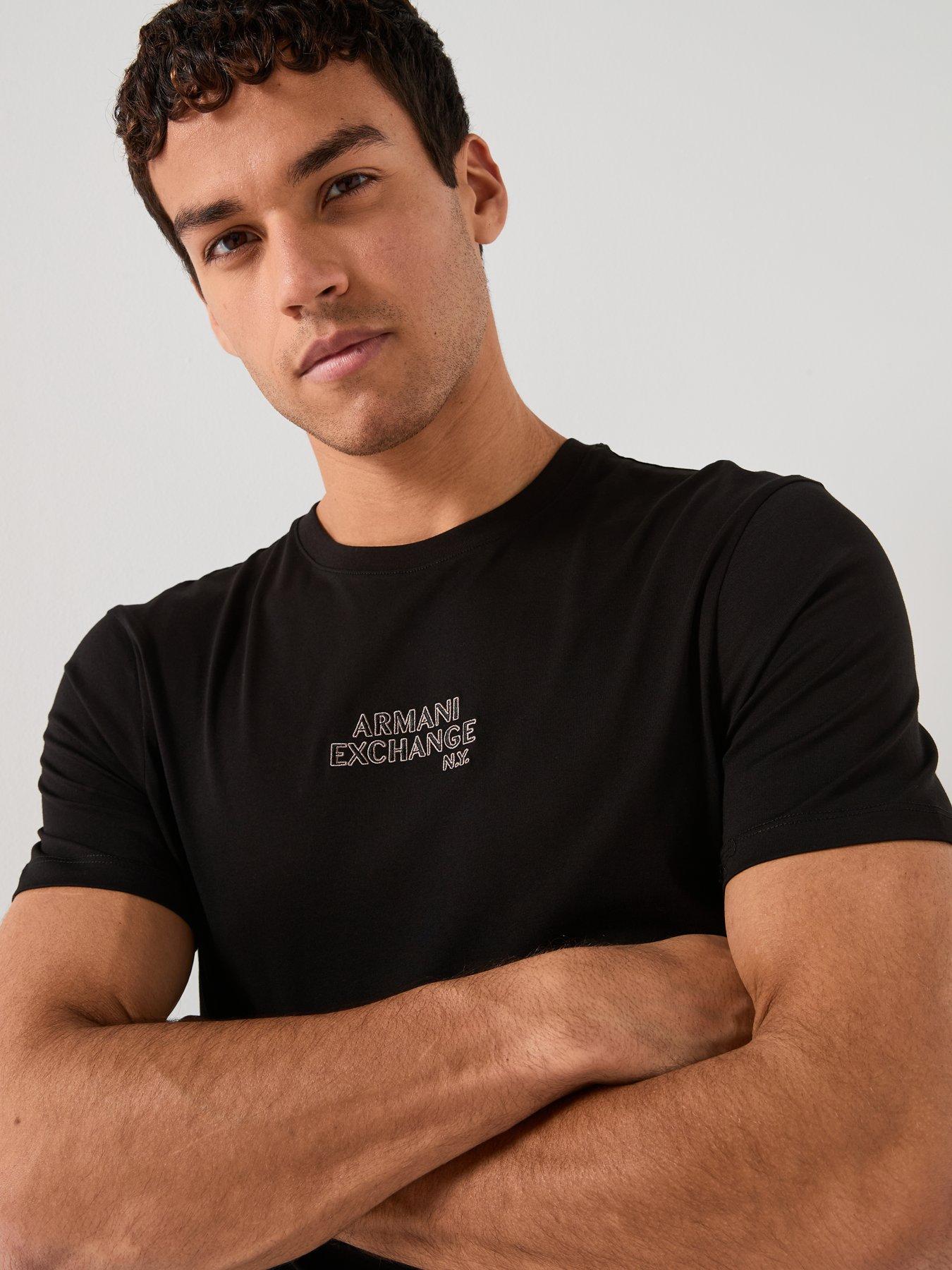 Image 4 of 4 of Armani Exchange Logo T-Shirt - Black