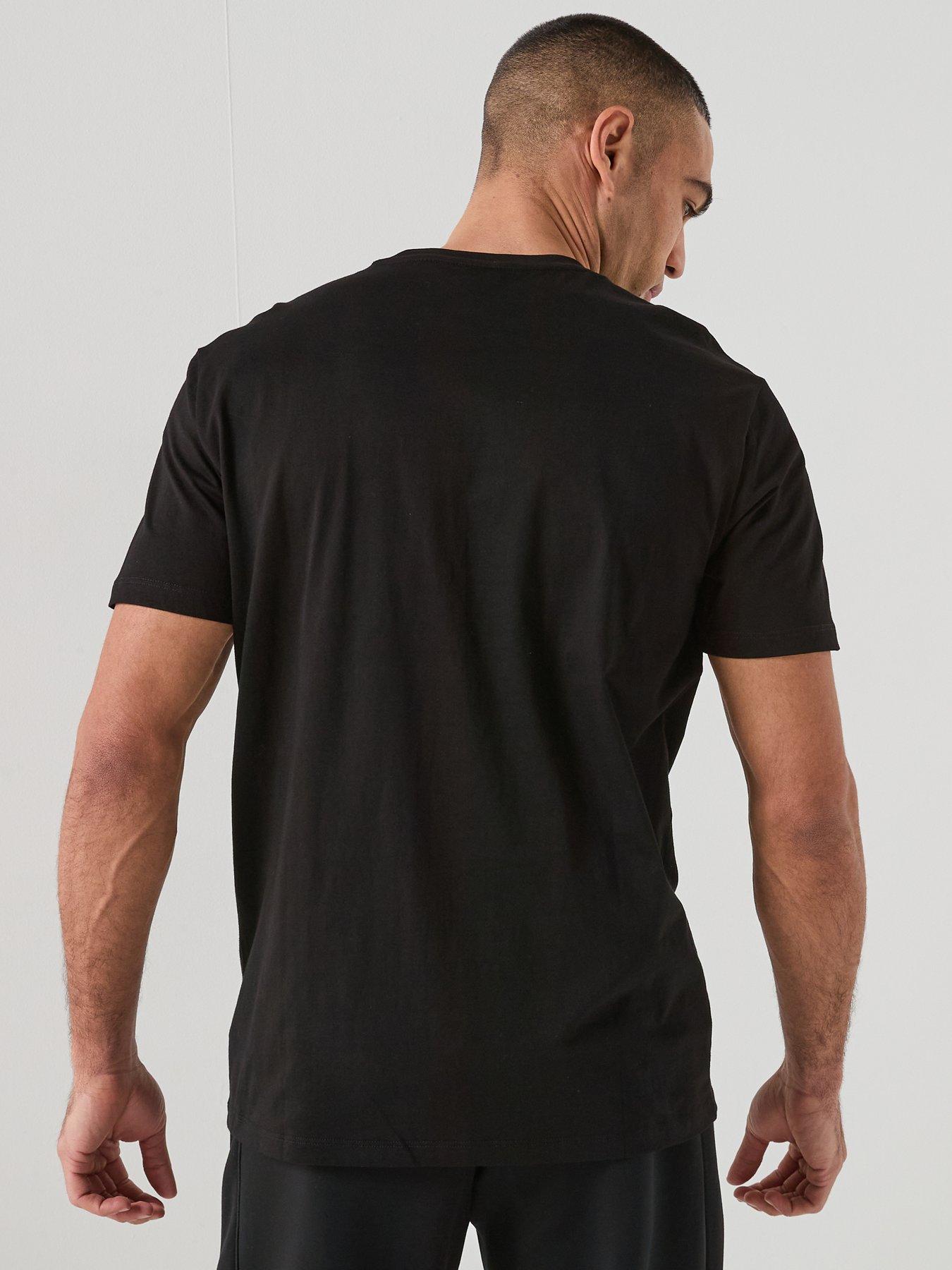 armani-exchange-gold-box-logo-t-shirt-blackstillFront