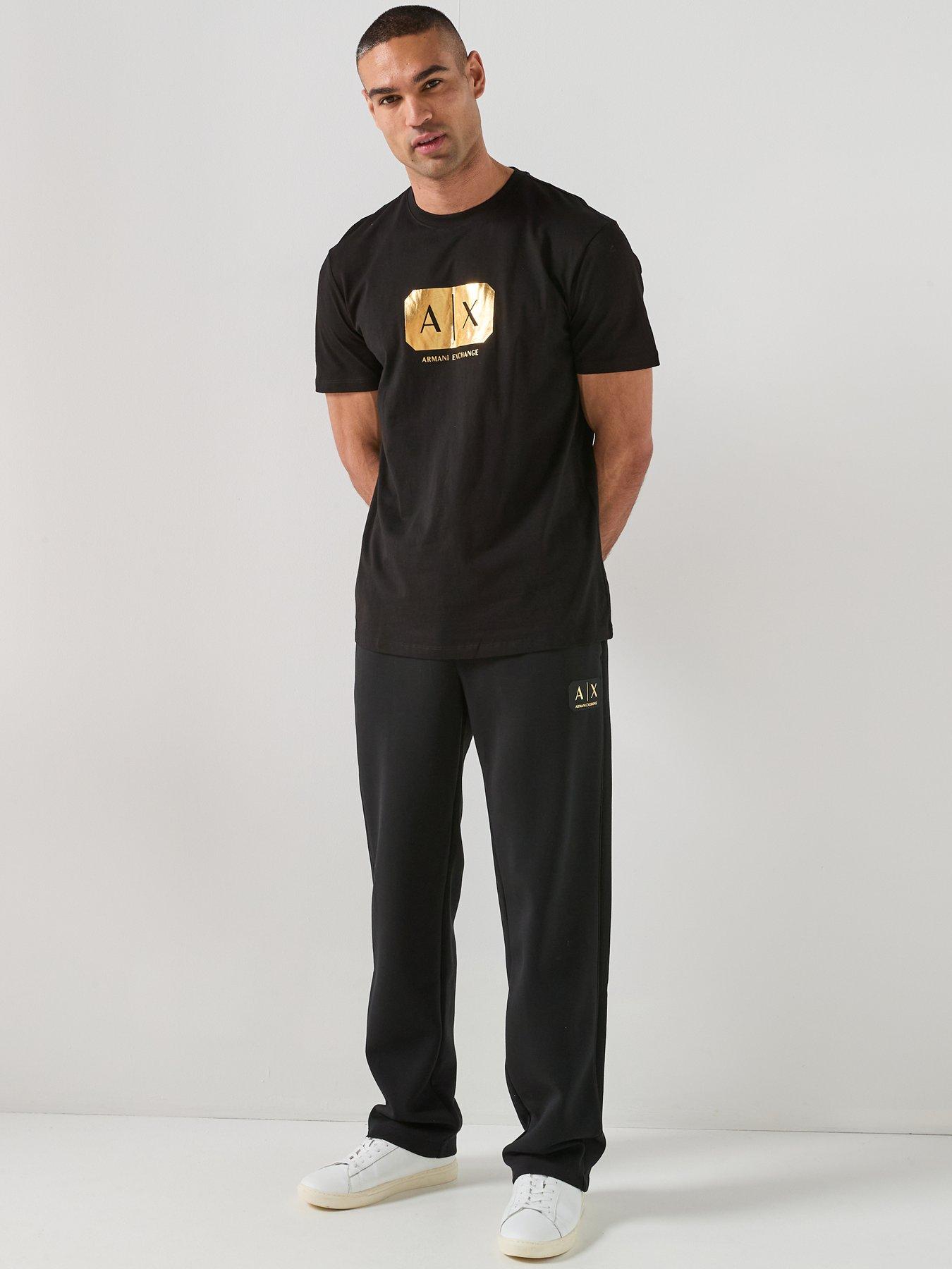 armani-exchange-gold-box-logo-t-shirt-blackback