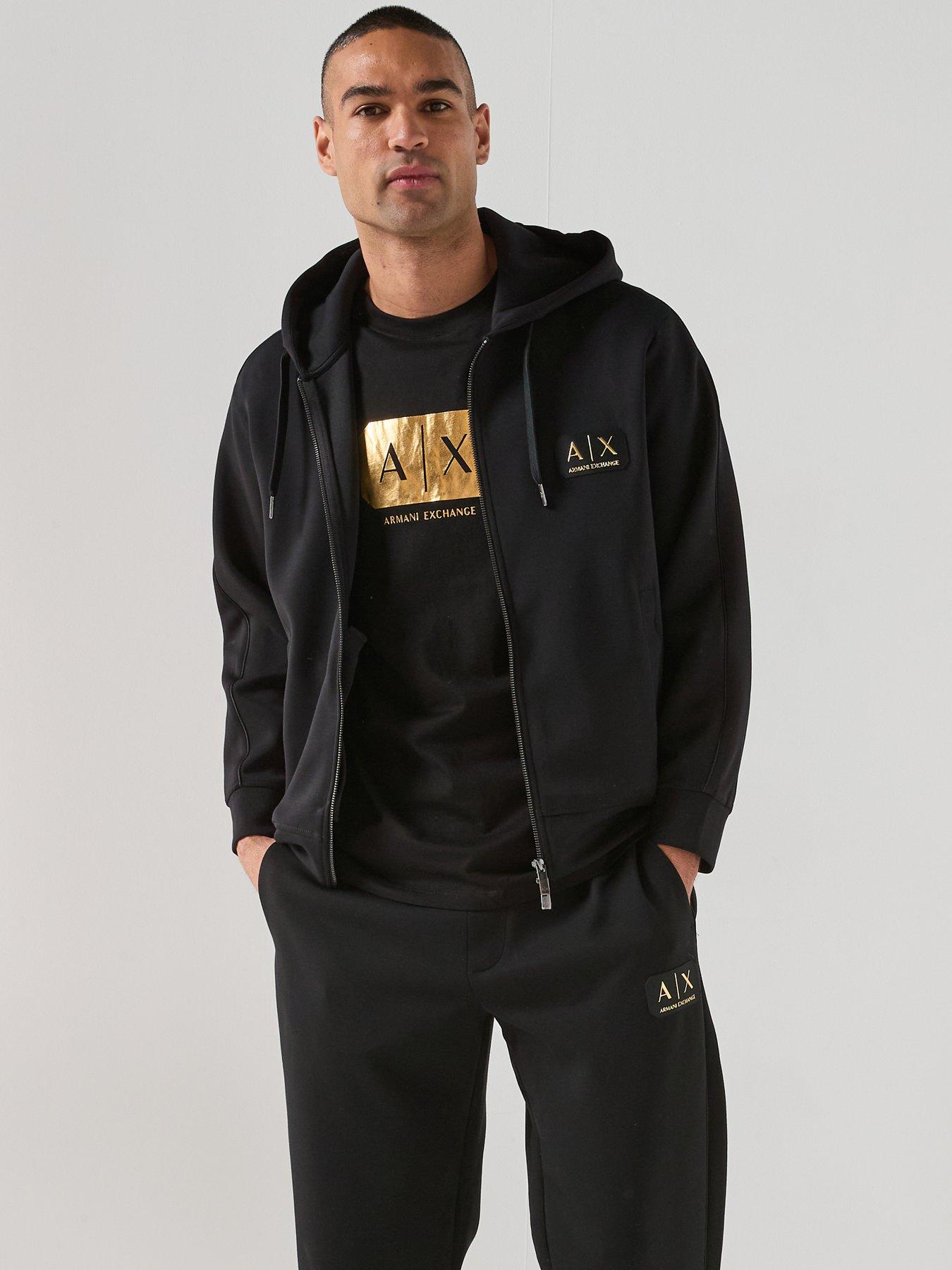 armani-exchange-gold-box-logo-t-shirt-blackdetail