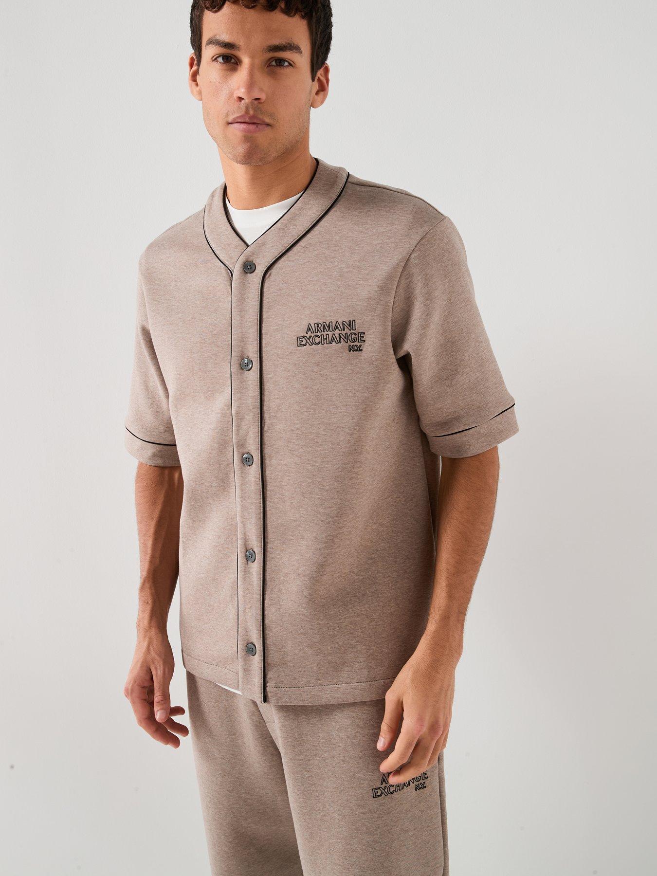 armani-exchange-short-sleeve-baseball-sweat-t-shirt-light-brownfront