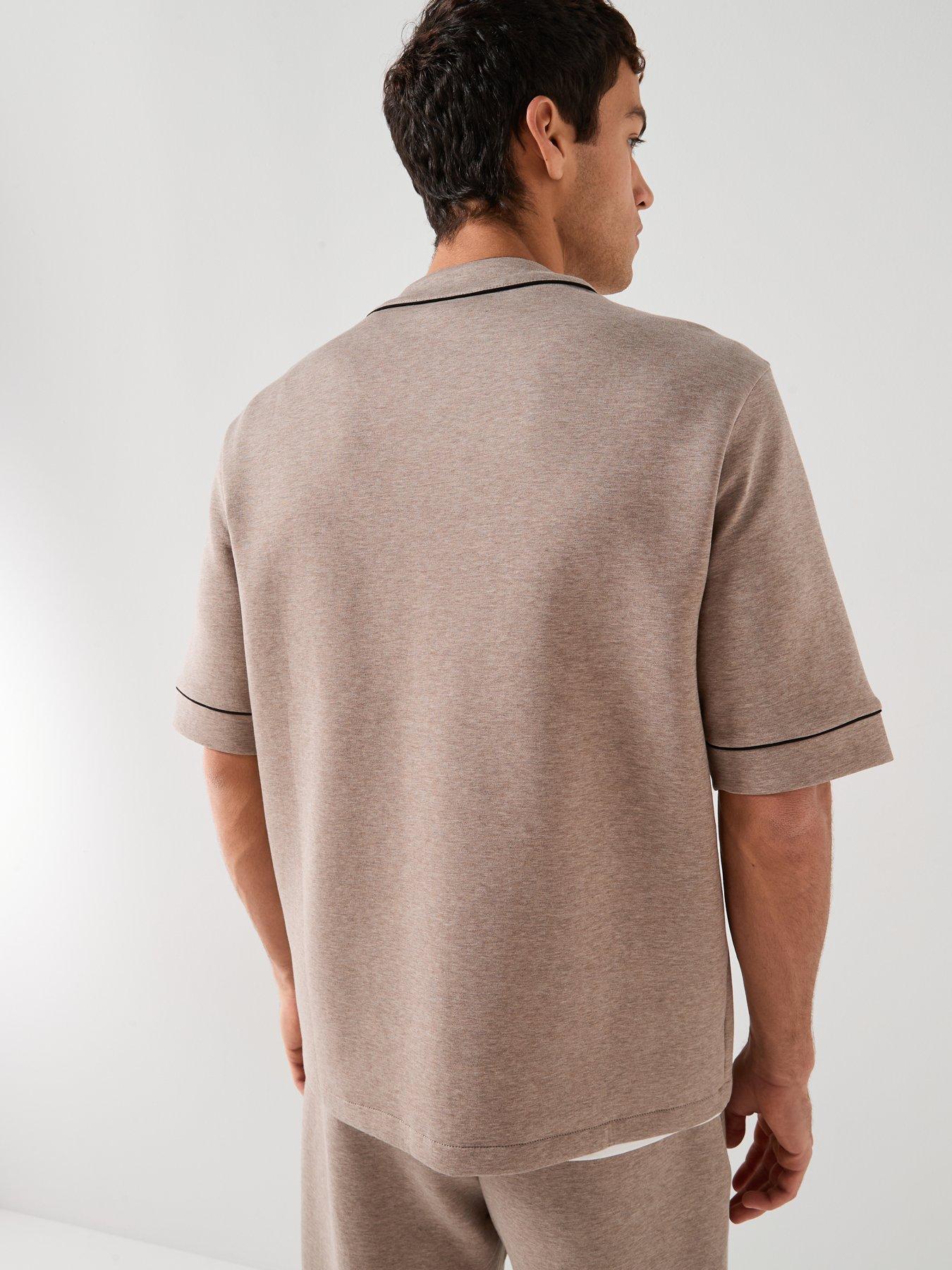 armani-exchange-short-sleeve-baseball-sweat-t-shirt-light-brownstillFront