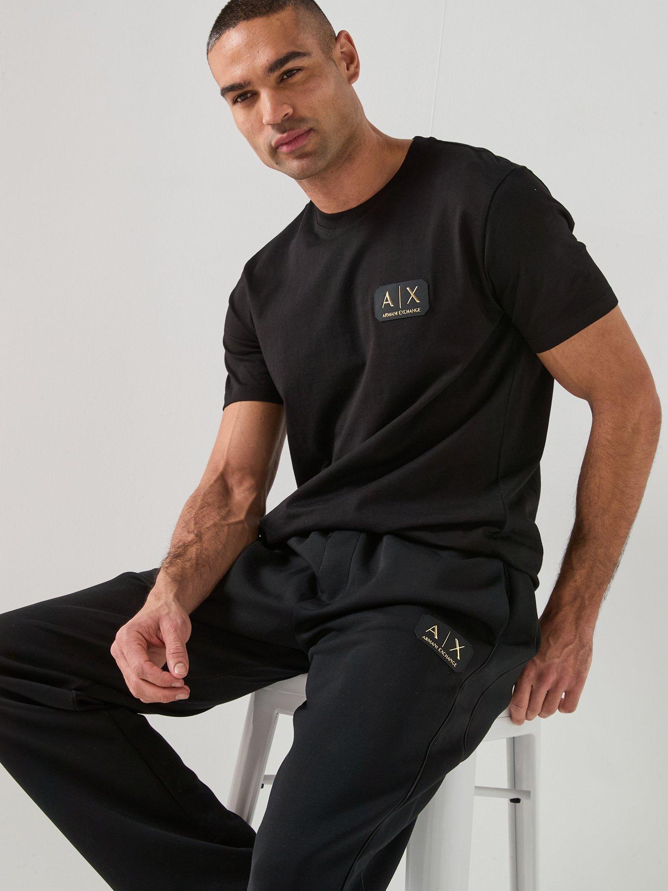 armani-exchange-gold-badge-logo-t-shirt-blackoutfit
