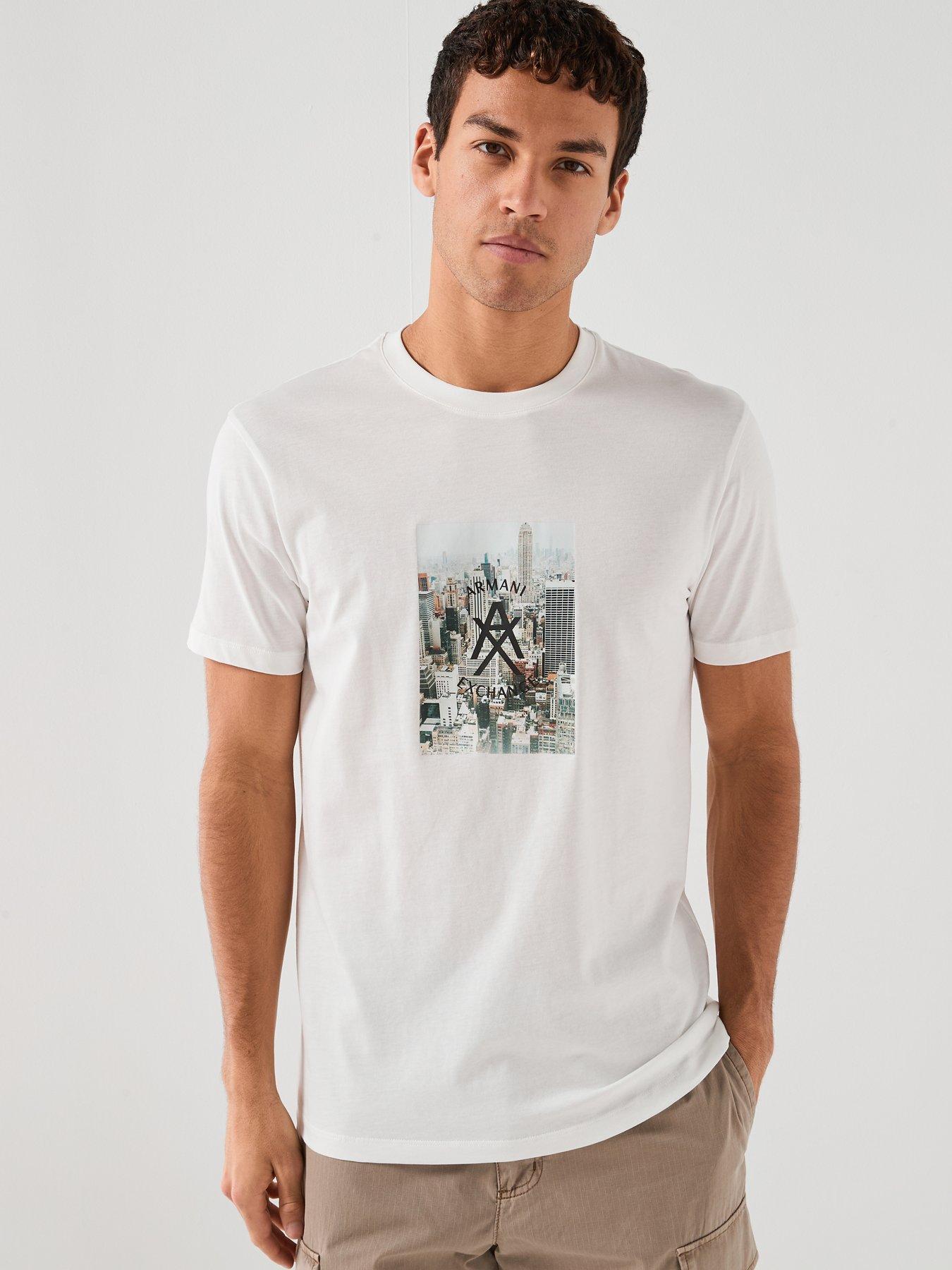 Armani Exchange New York City Graphic Print T-Shirt - Off White