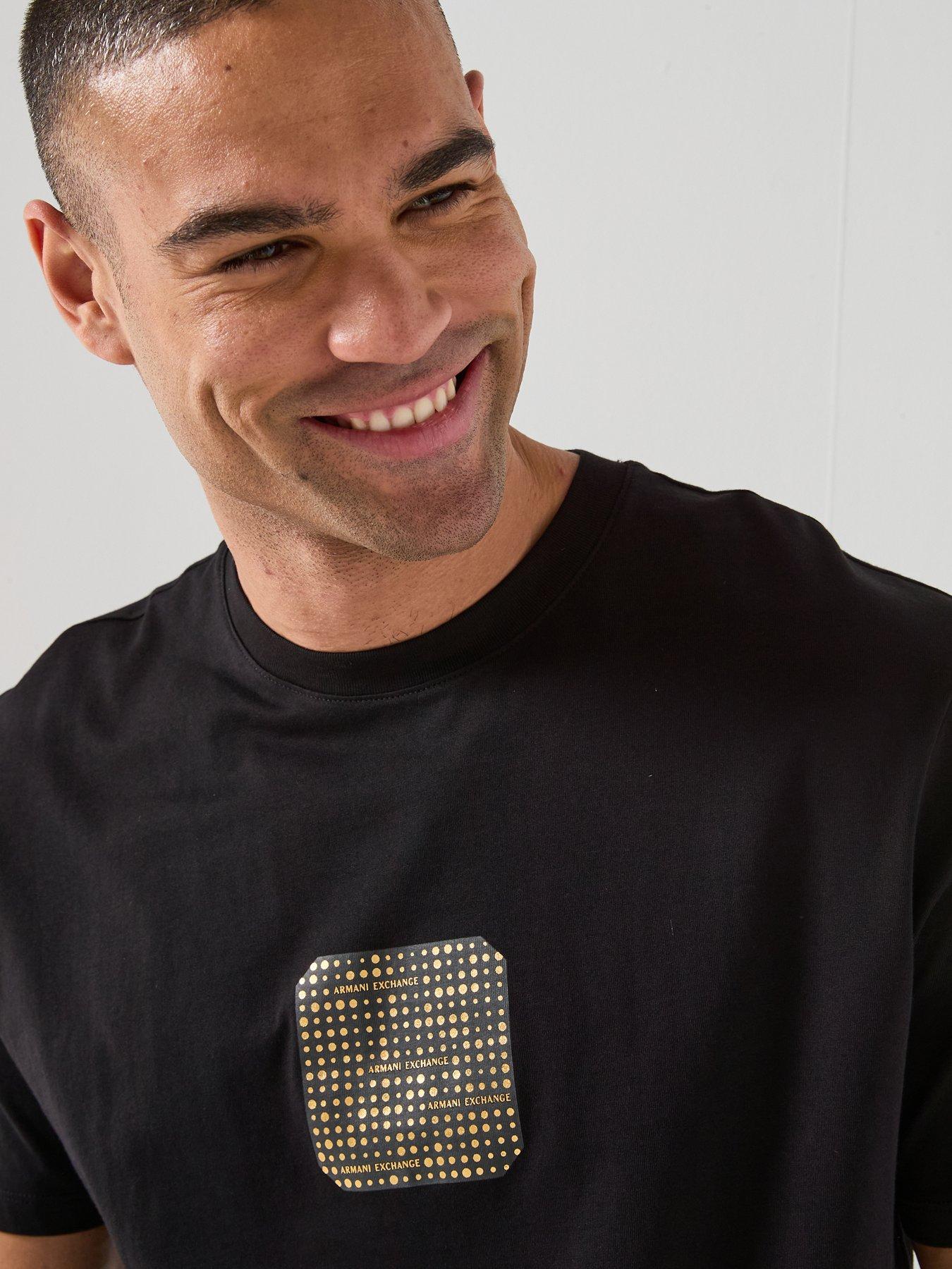 armani-exchange-gold-pixel-logo-t-shirt-blackoutfit