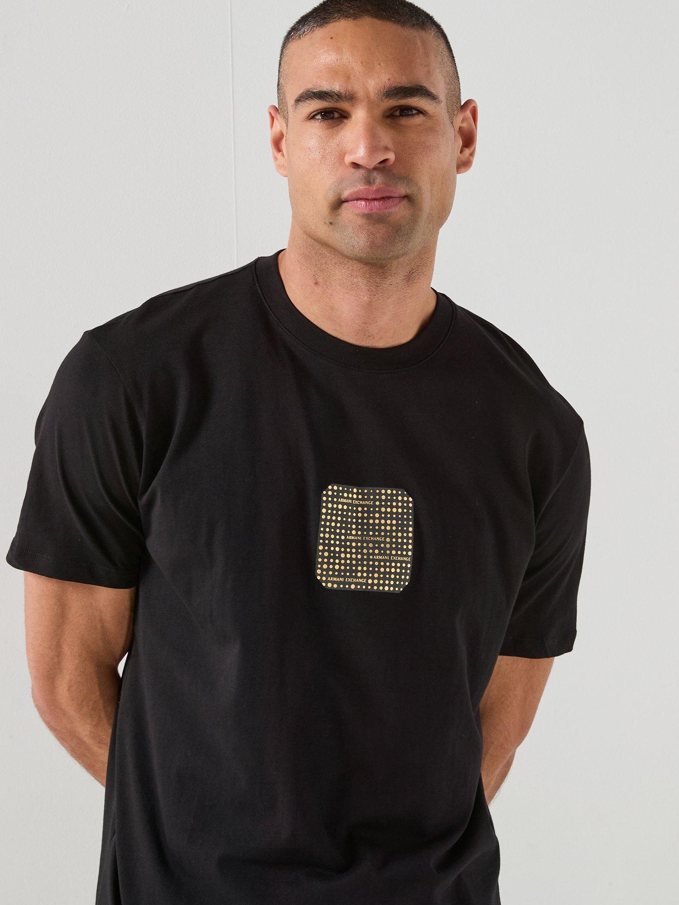 armani-exchange-gold-pixel-logo-t-shirt-blackdetail