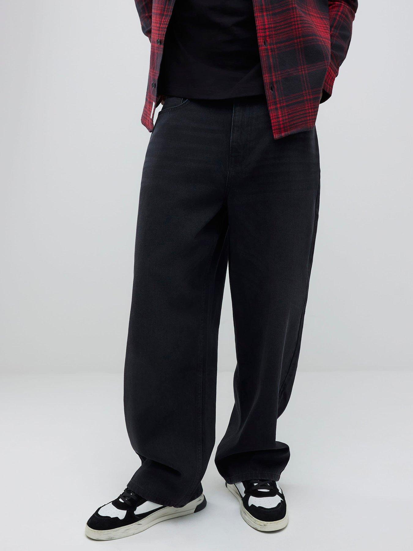 River Island Horayio Washed Baggy Jeans - Black