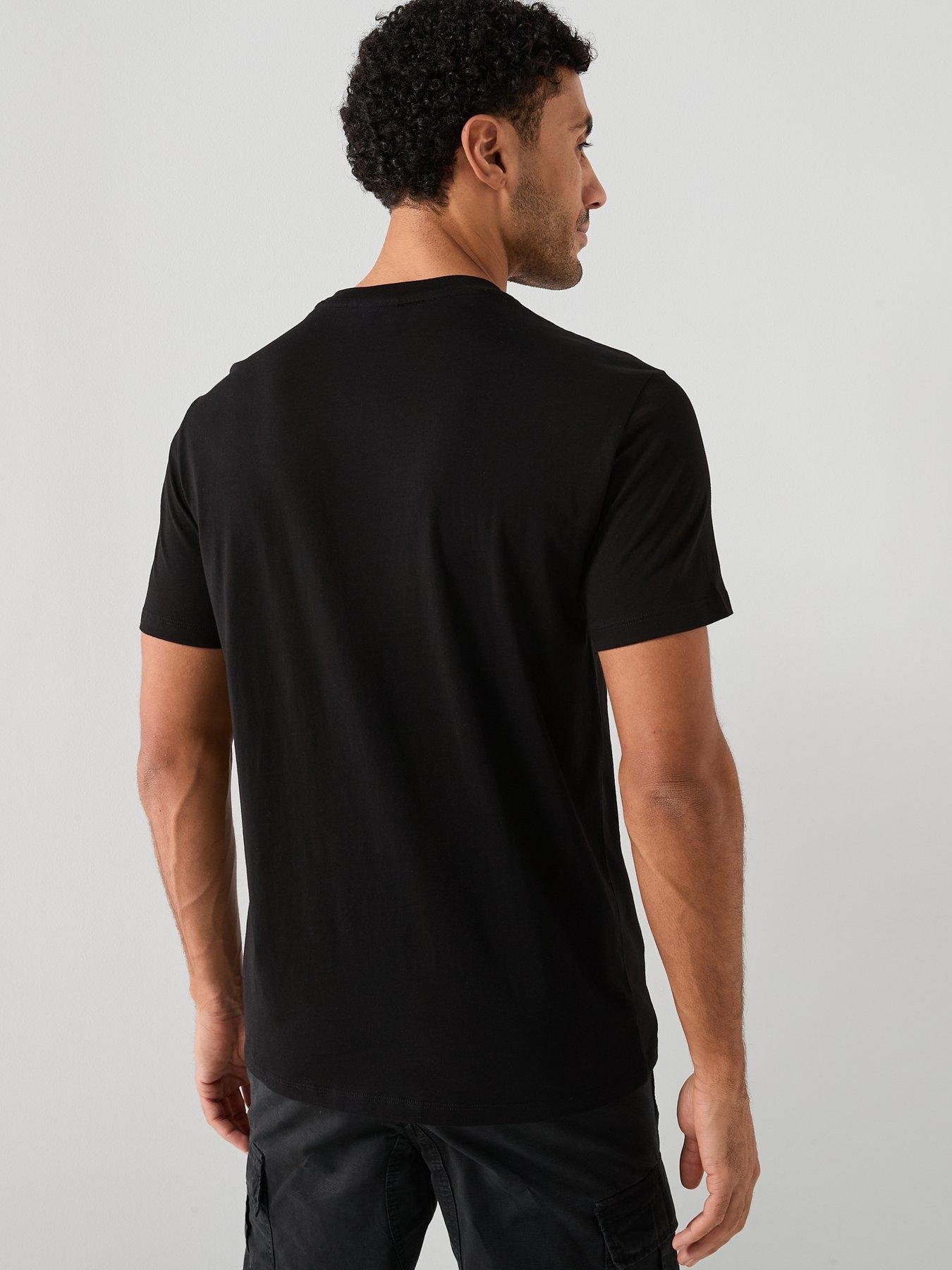 armani-exchange-chest-stripe-t-shirt-blackstillFront