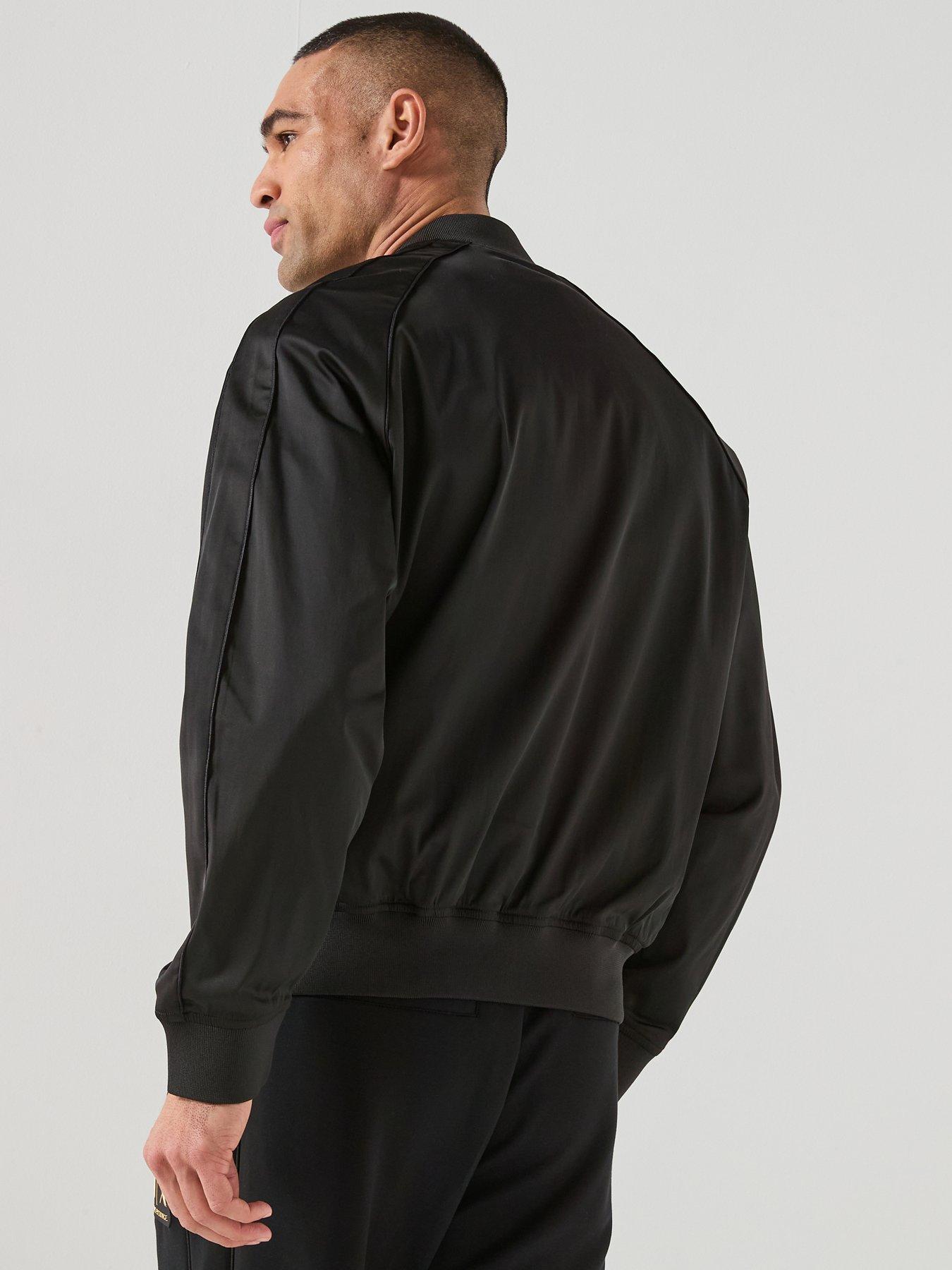 Image 2 of 6 of Armani Exchange Logo Blouson Jacket - Black/Gold