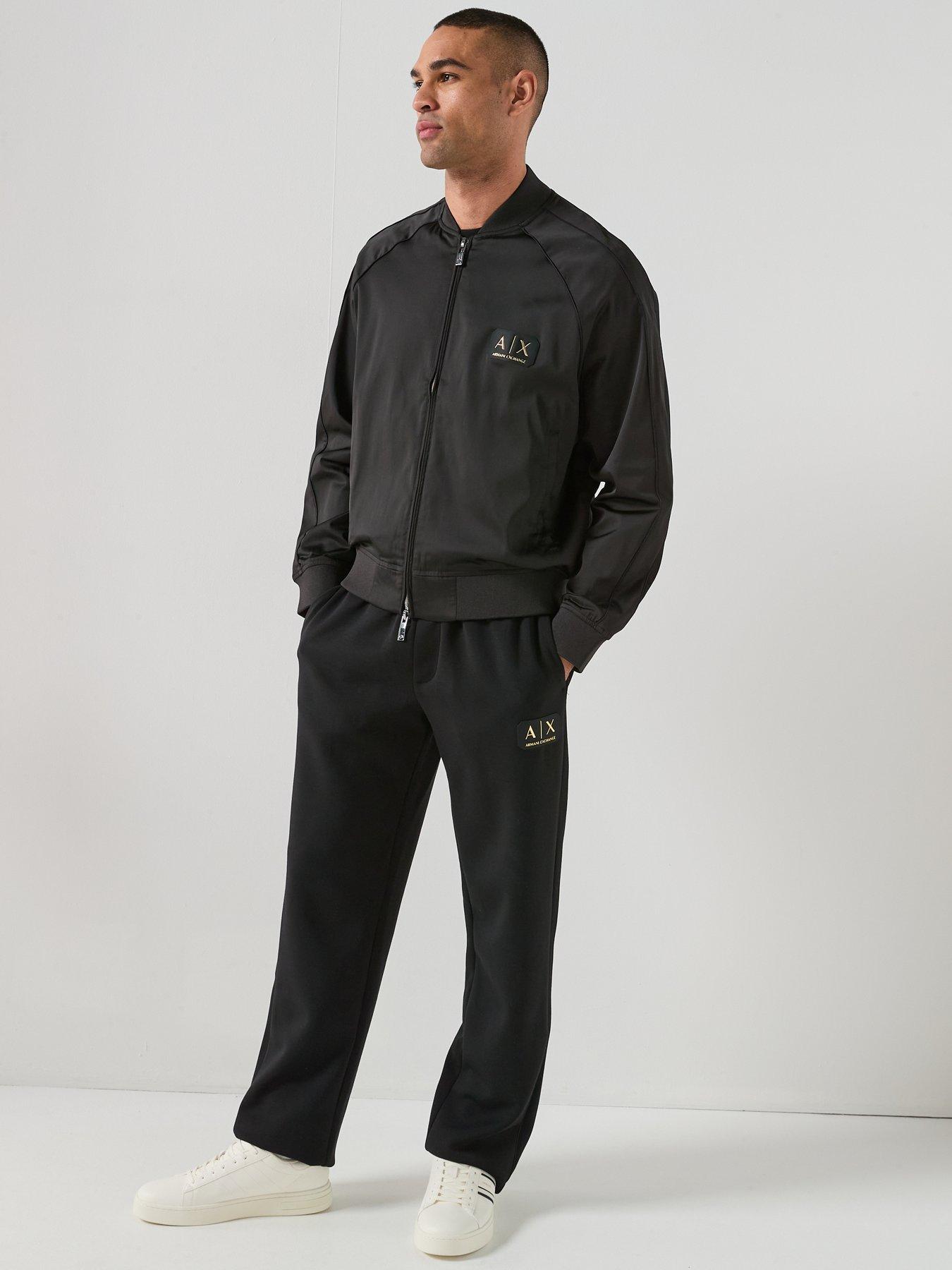 Image 3 of 6 of Armani Exchange Logo Blouson Jacket - Black/Gold