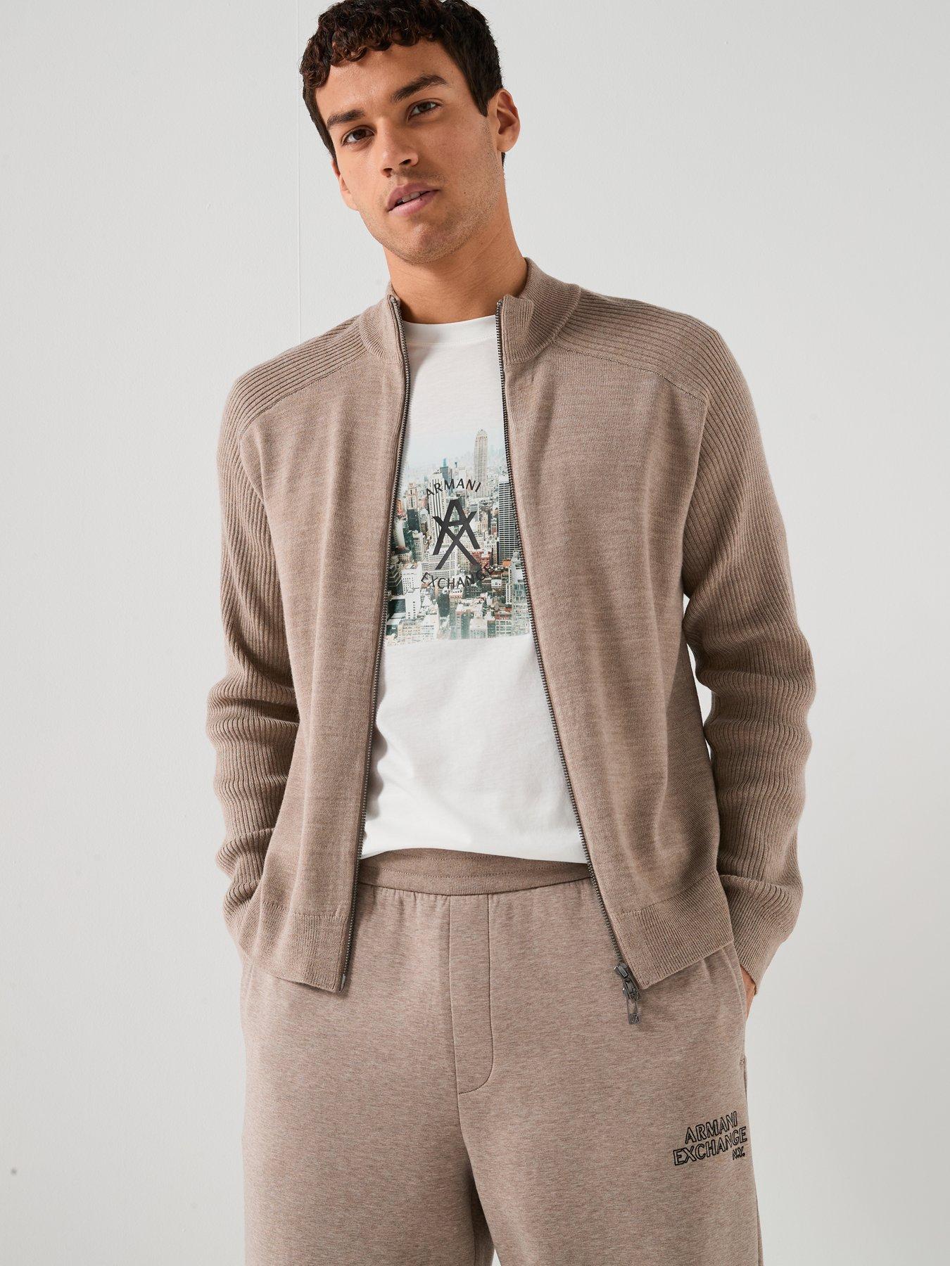armani-exchange-zip-through-knitted-cardigan-light-brown
