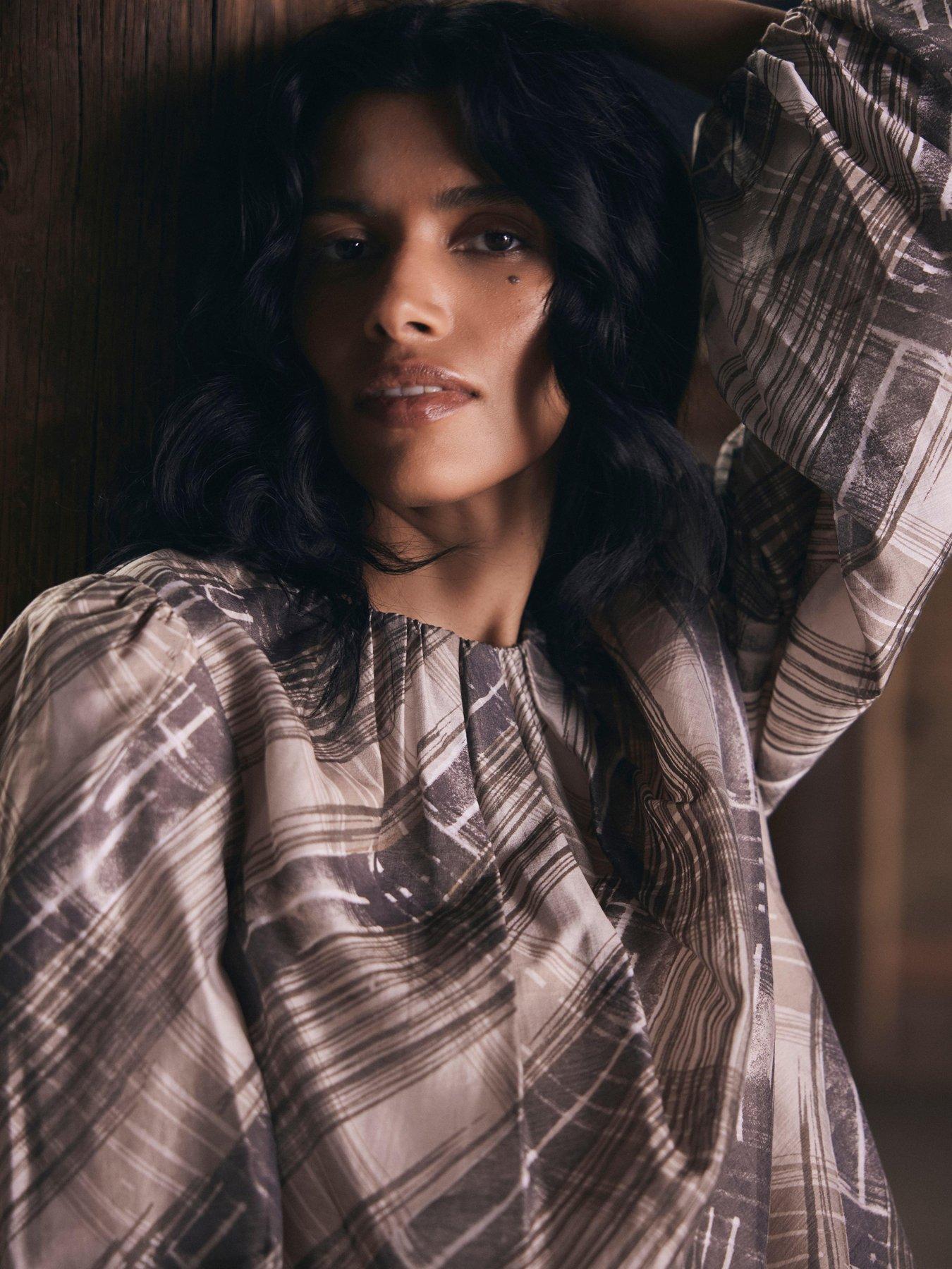 mint-velvet-neutral-check-print-top-brownback