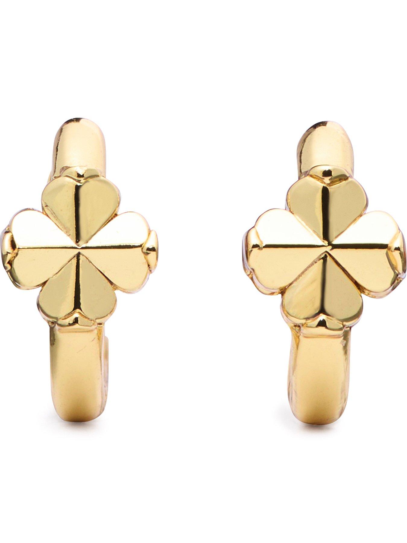 Kate Spade New York Flower Huggies - Gold