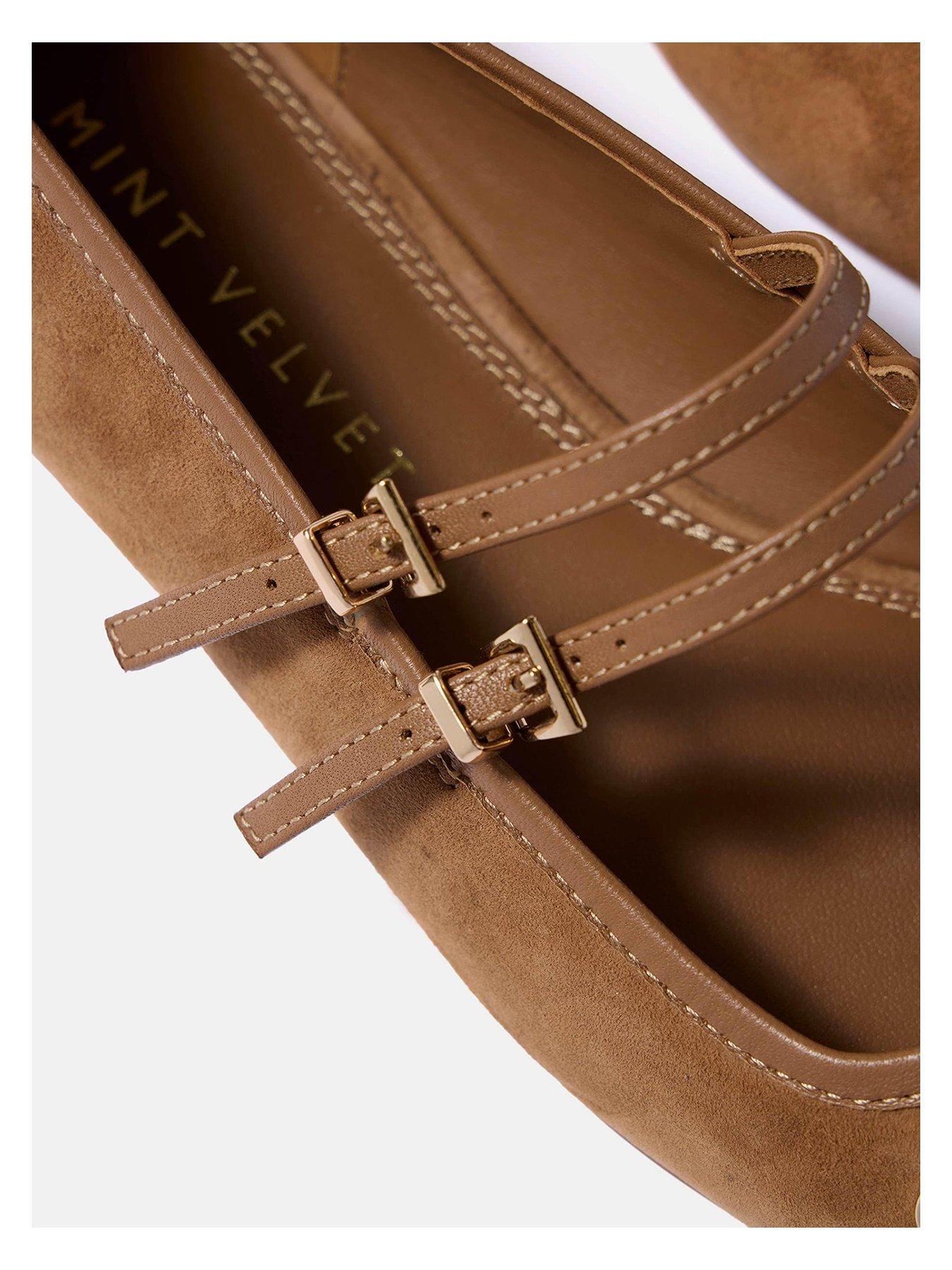 mint-velvet-alix-double-strap-flats-brownoutfit