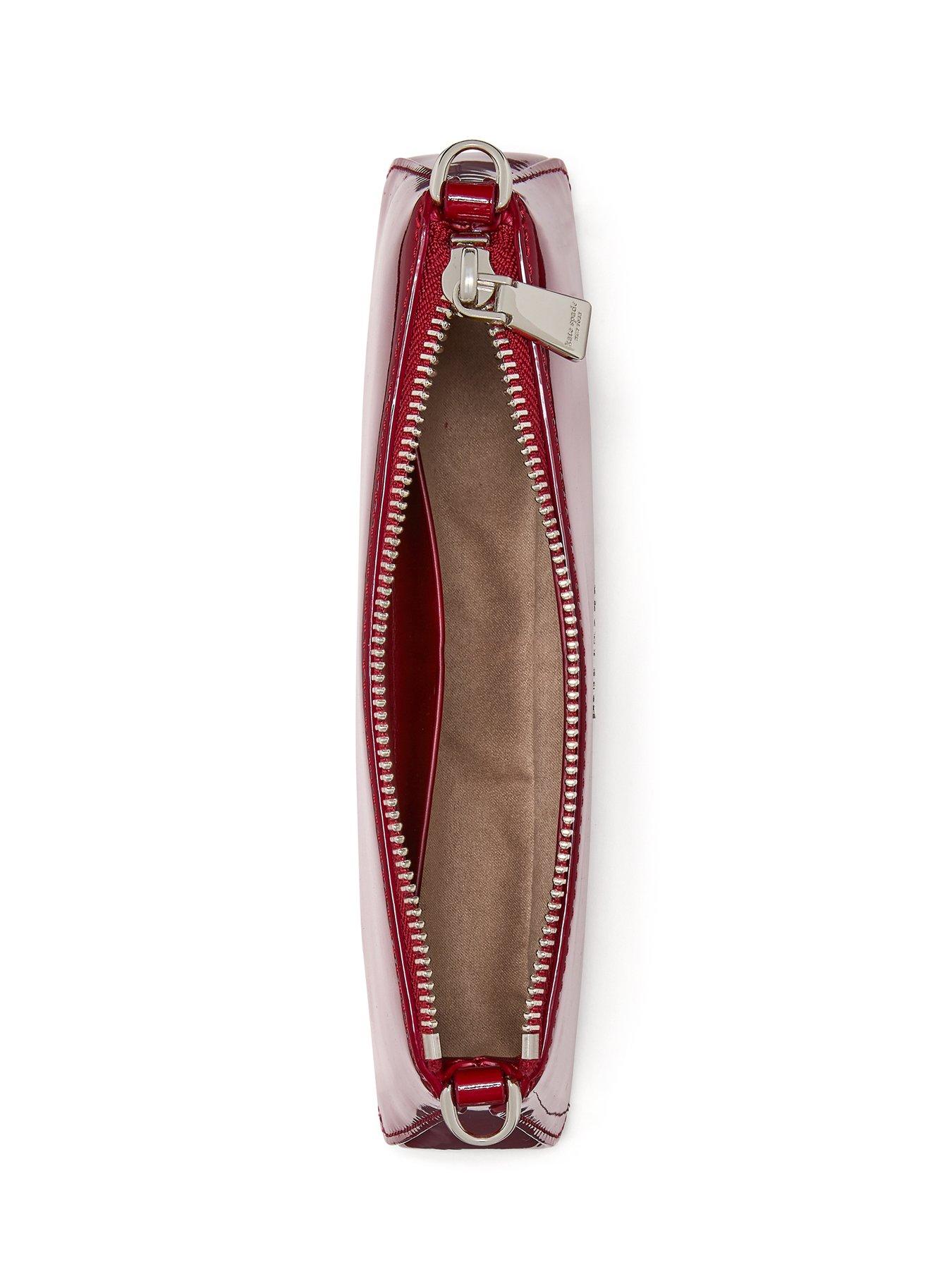 Image 4 of 4 of Kate Spade New York Grace Patent Leather Heart Pochette - Red