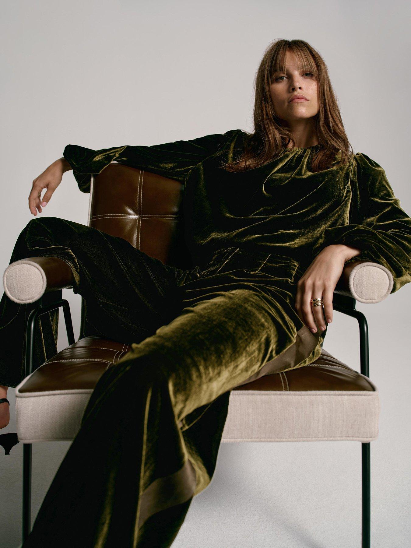 mint-velvet-bubble-top-green