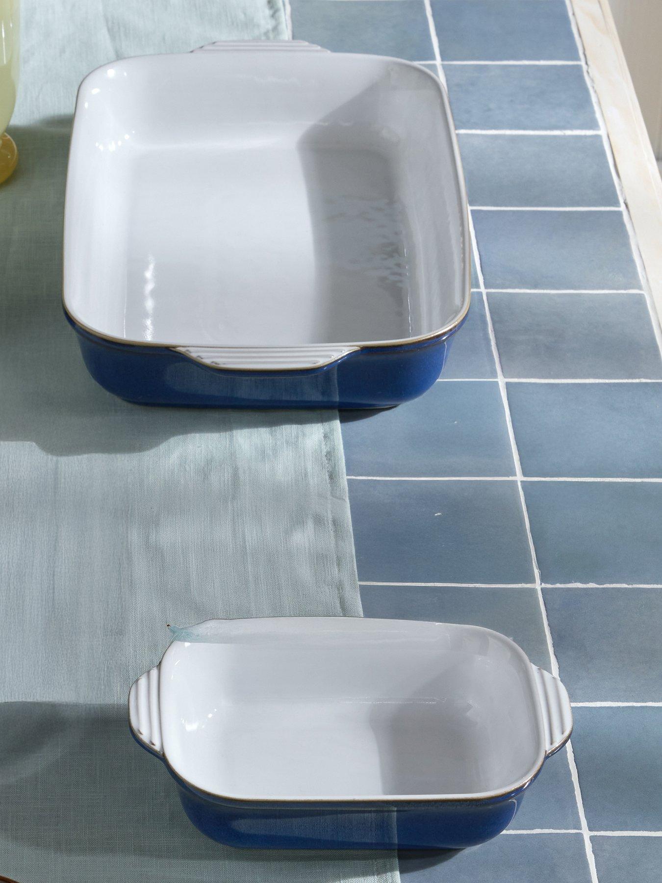 Denby Denby Imperial Blue Small  &  Large Rectangular Oven Dish Set