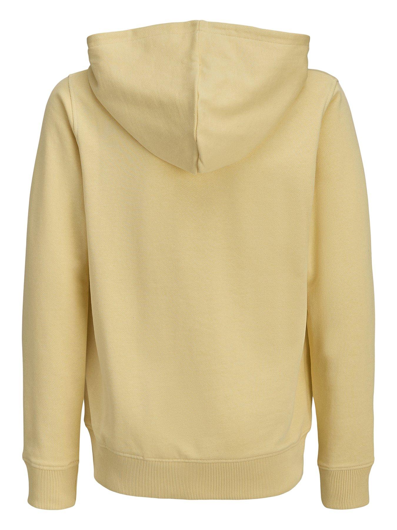 Image 2 of 4 of Jack & Jones Junior Boys College Logo Hoody - Yellow