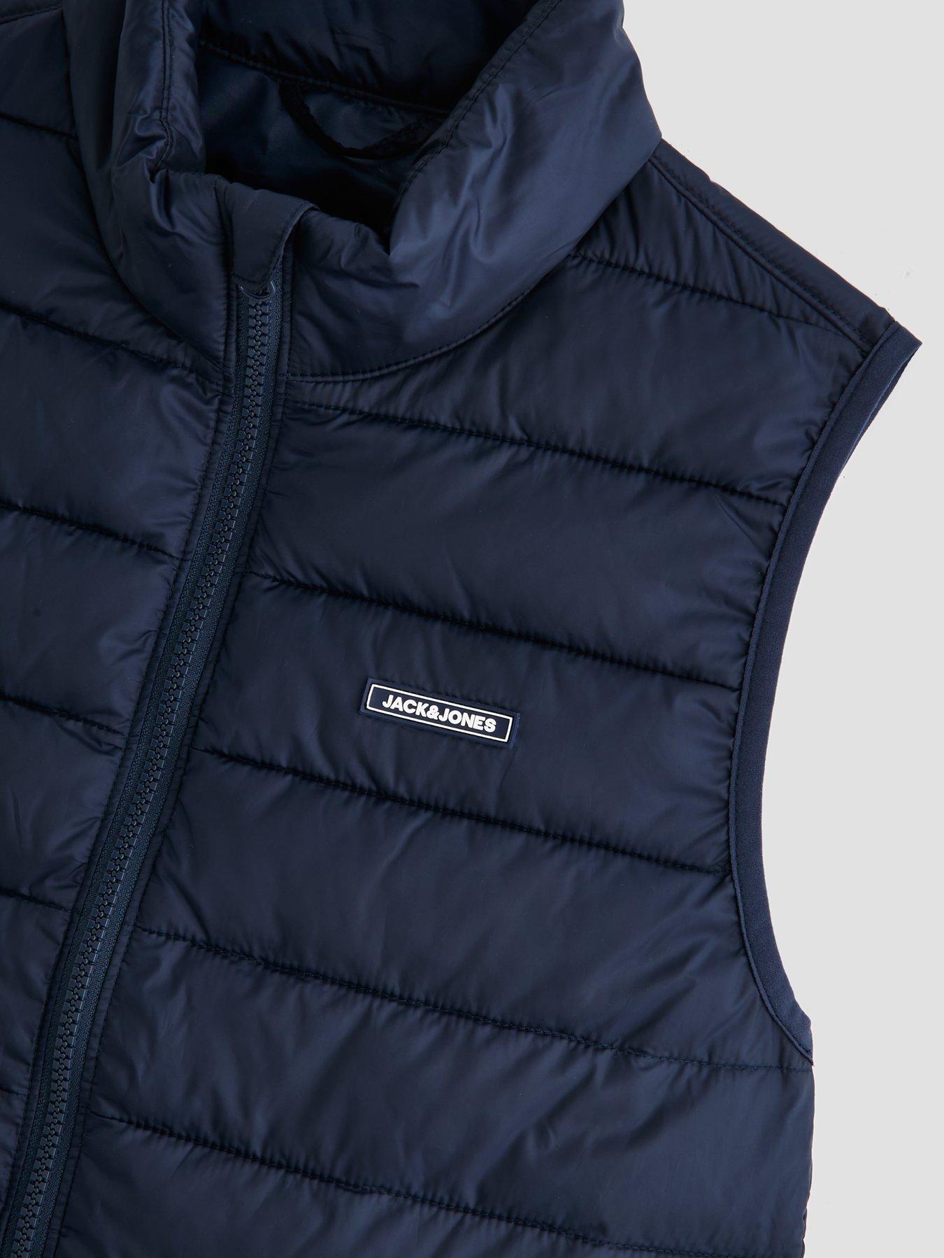 Image 3 of 4 of Jack & Jones Junior Boys Louis Lightweight Gilet - Navy