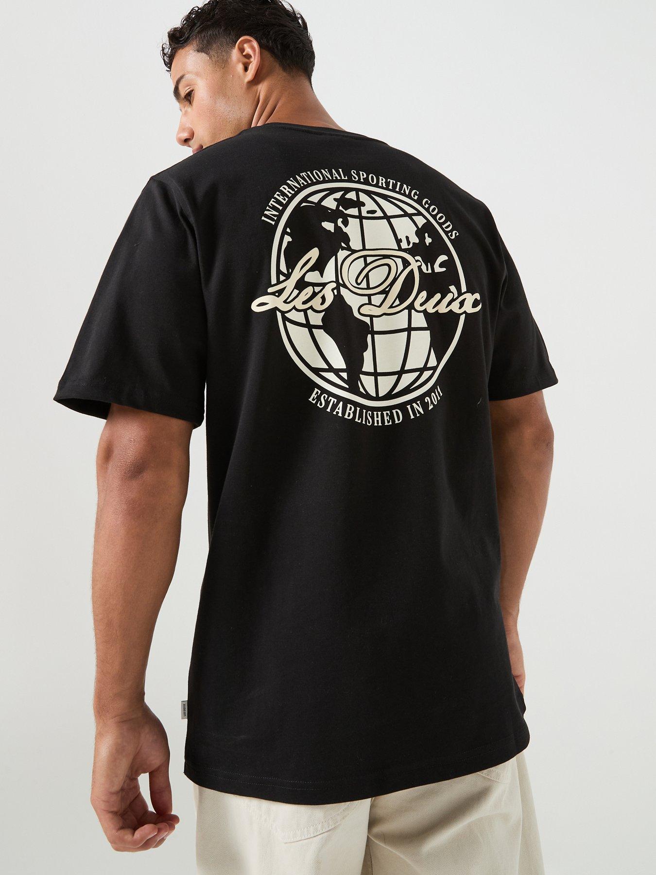 les-deux-ben-globe-back-graphic-regular-fit-t-shirt-blackfront
