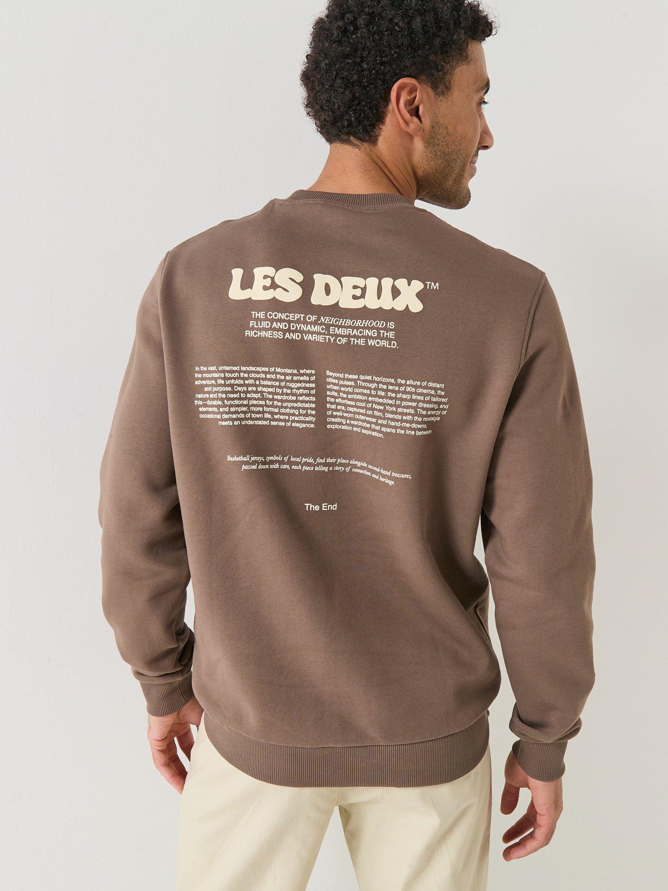 les-deux-ben-dynamic-back-print-crew-sweat-brownfront