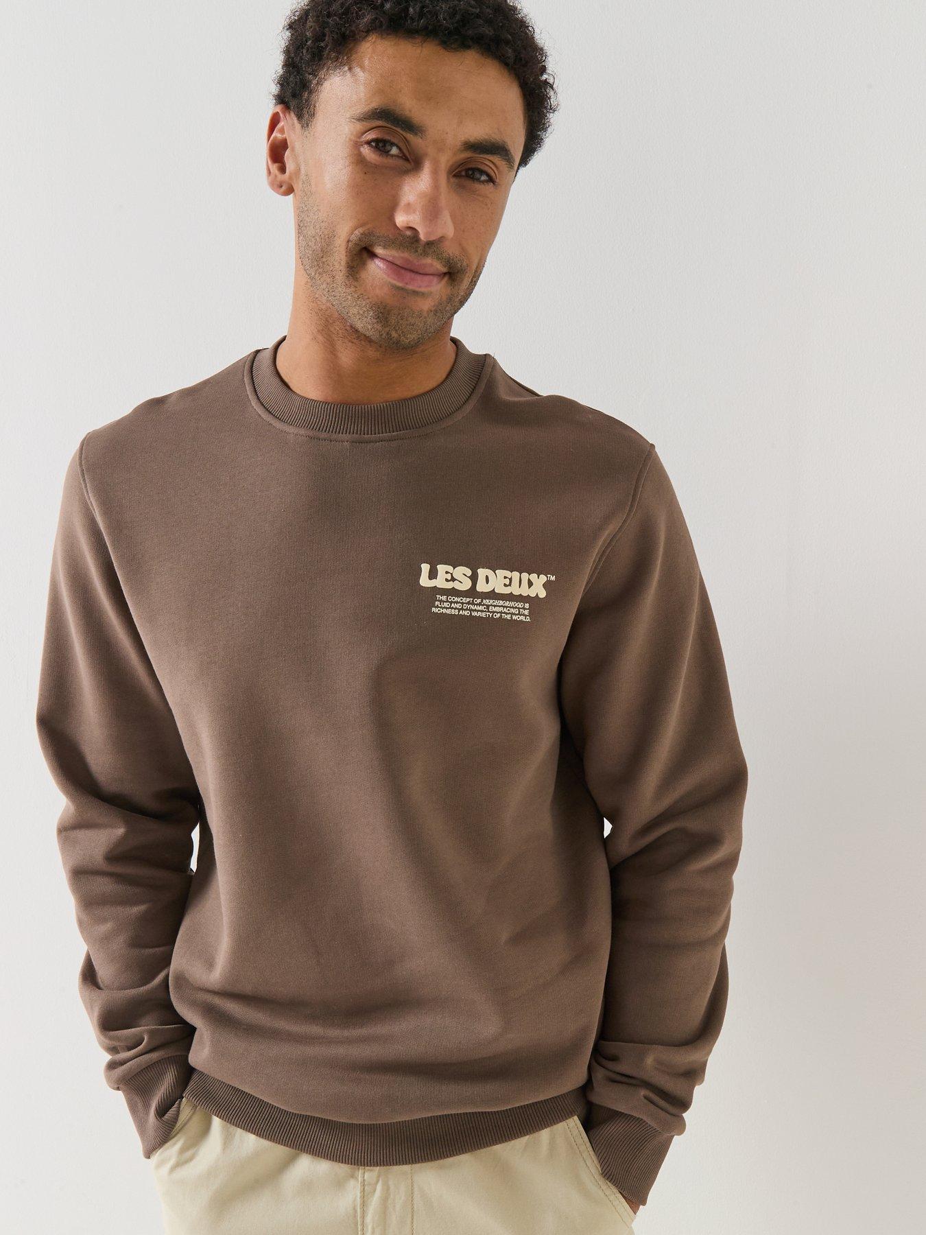les-deux-ben-dynamic-back-print-crew-sweat-brownstillFront
