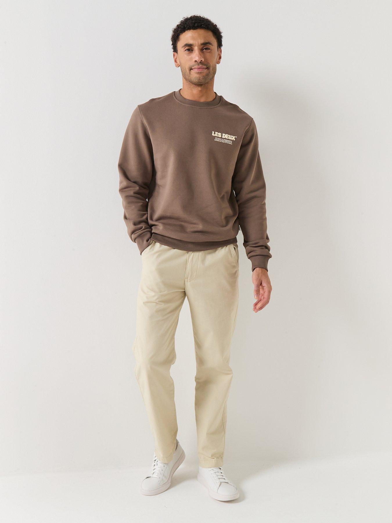 les-deux-ben-dynamic-back-print-crew-sweat-brownback