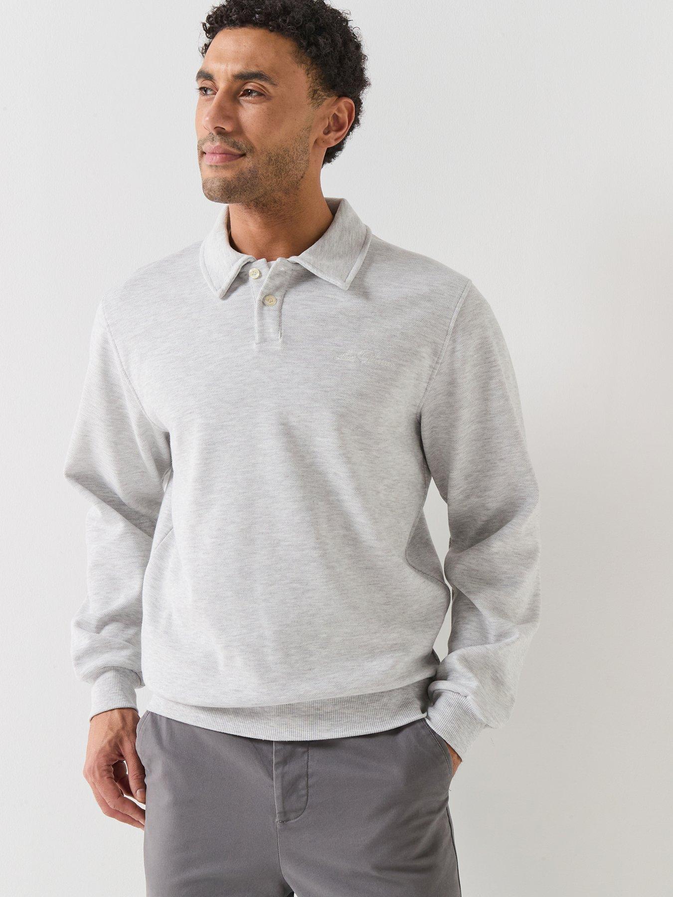 les-deux-ben-polo-pique-rugby-long-sleeve-sweat-polo-shirt-grey