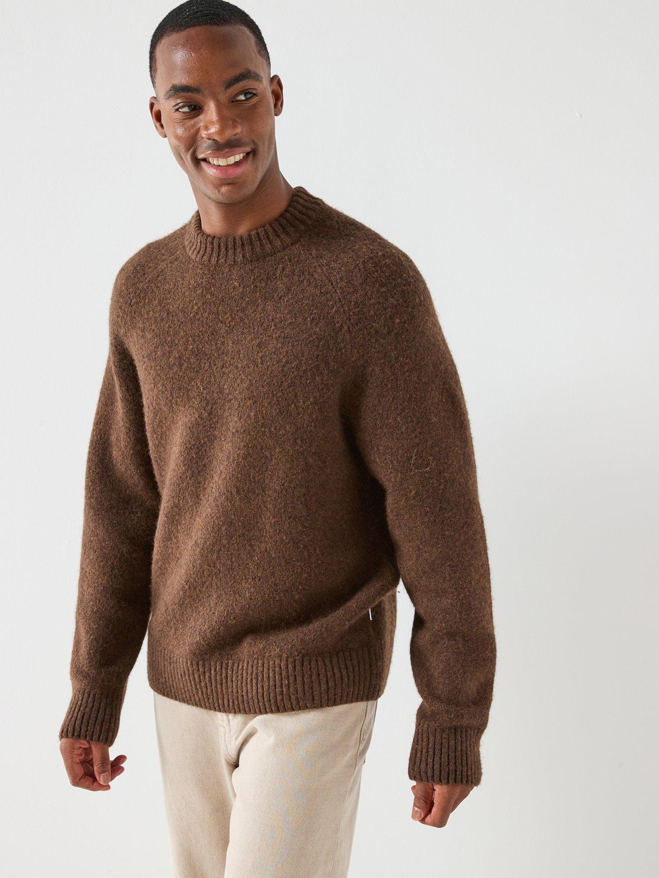 Les Deux Gilbert Heavyweight Knitted Jumper - Brown