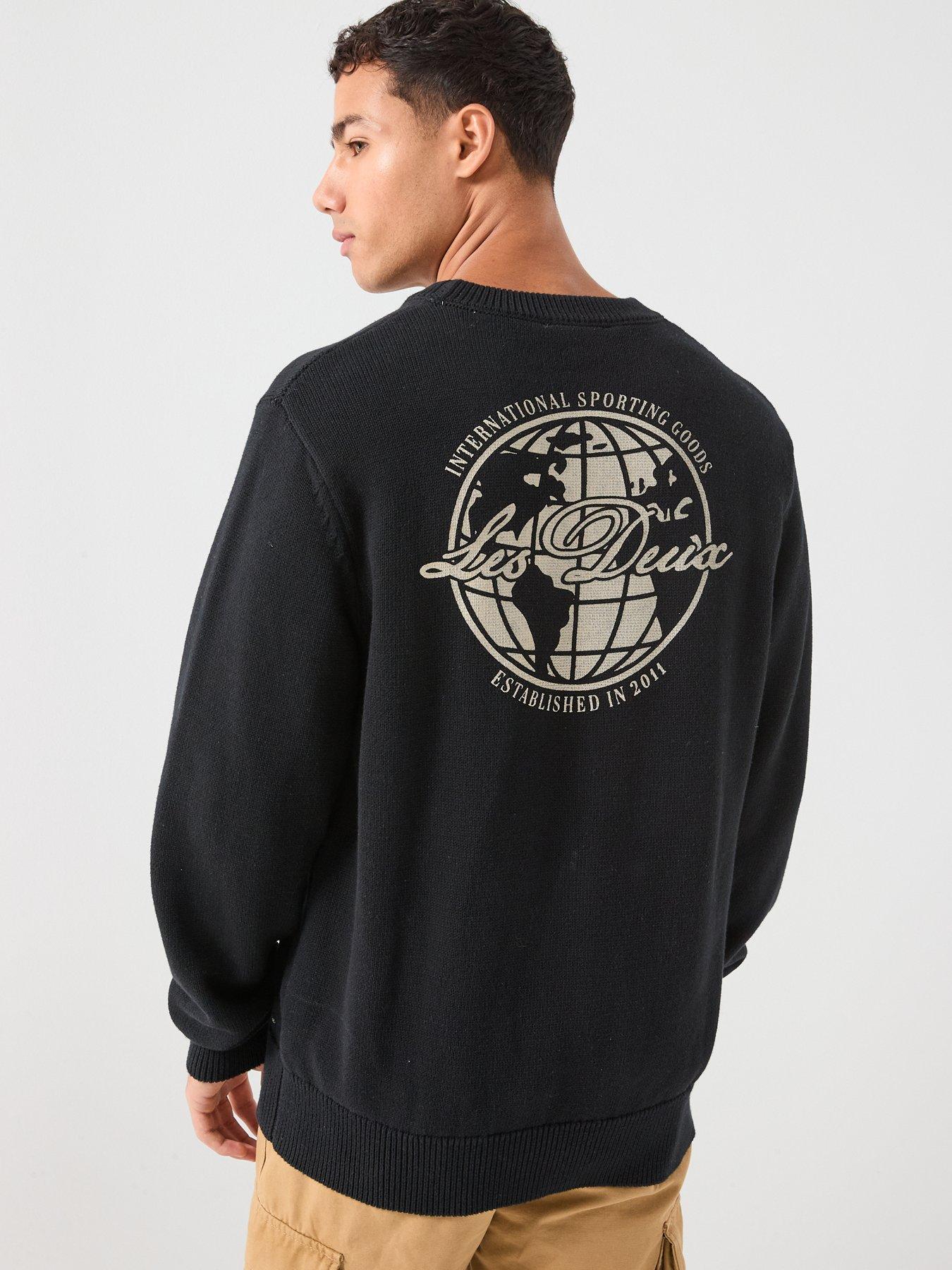 les-deux-gary-globe-back-logo-knitted-jumper-blackdetail