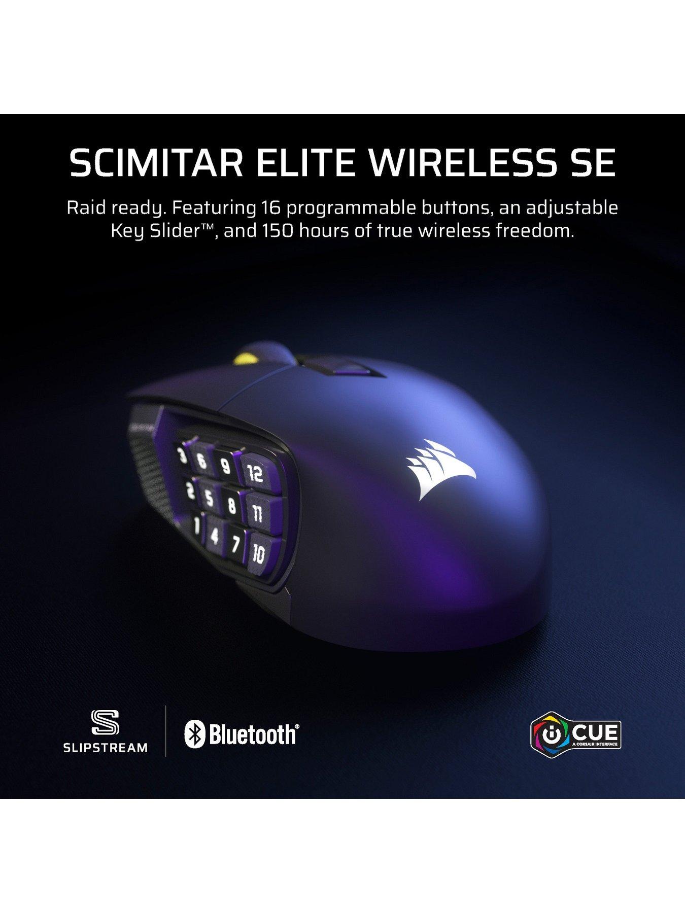 Image 2 of 7 of CORSAIR SCIMITAR ELITE WIRELESS SE MMO Gaming Mouse, Gun Metal