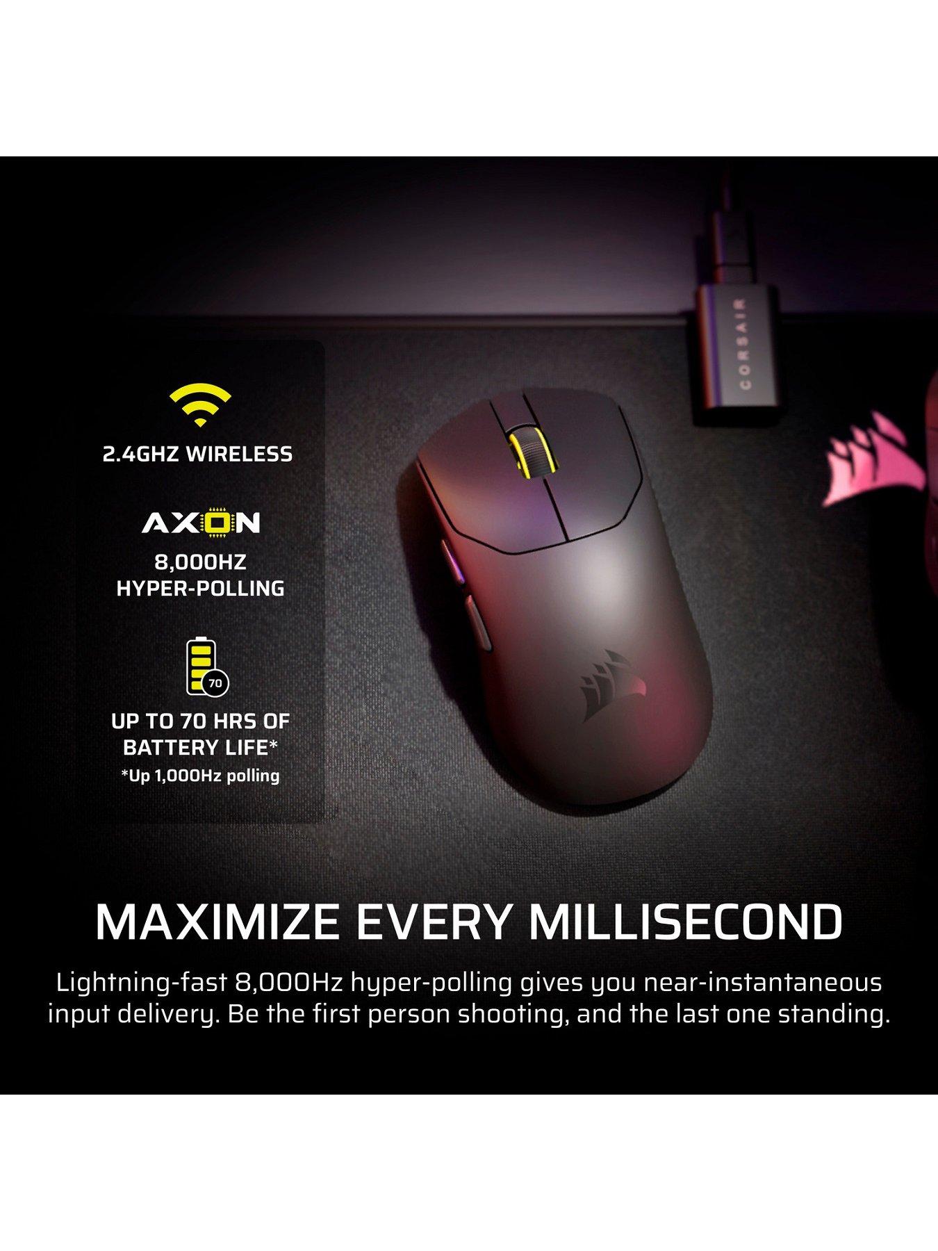 Image 4 of 7 of CORSAIR CORSAIR SABRE v2 PRO ULTRALIGHT WIRELESS Gaming Mouse, White