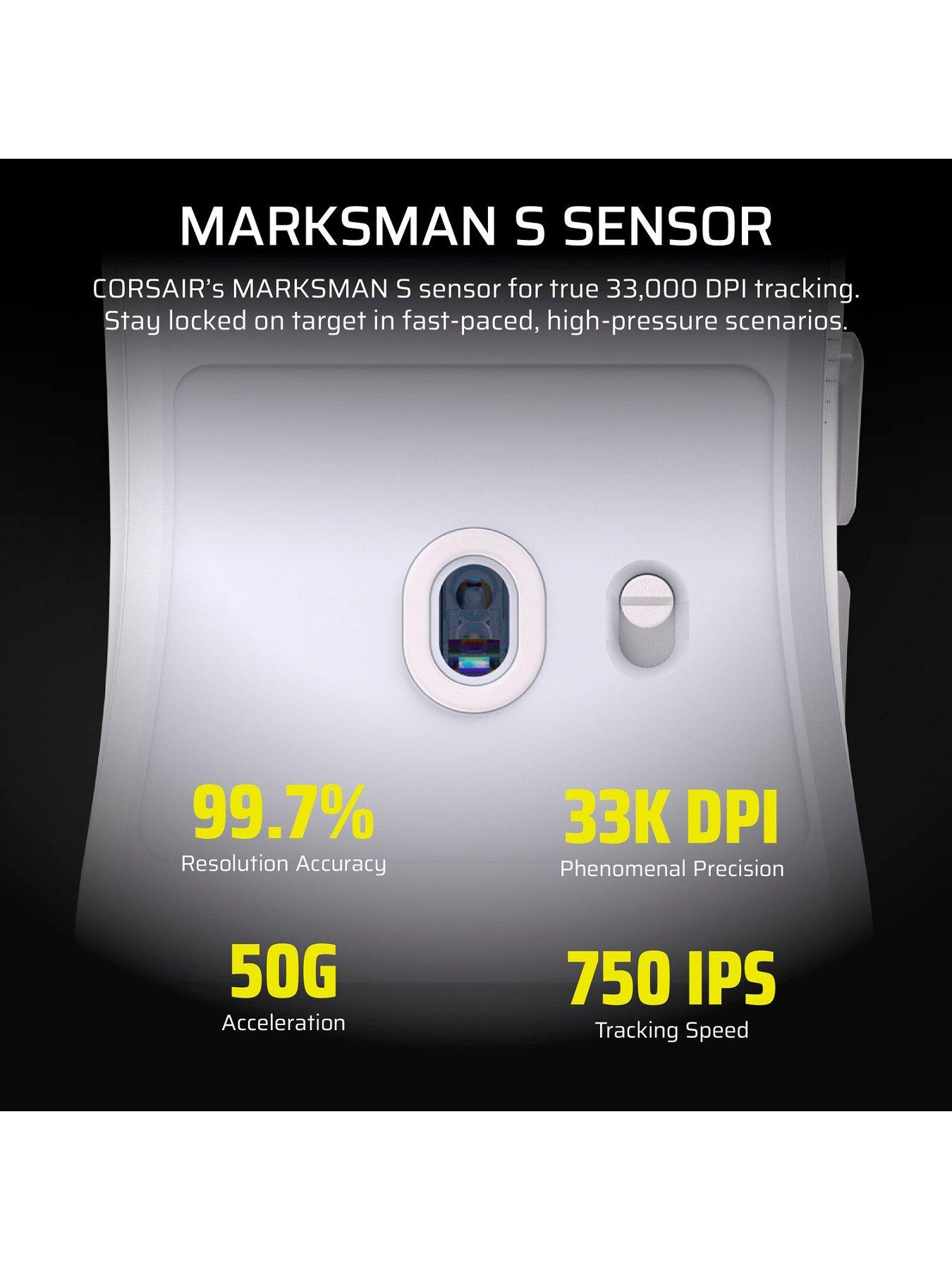 Image 5 of 7 of CORSAIR CORSAIR SABRE v2 PRO ULTRALIGHT WIRELESS Gaming Mouse, White