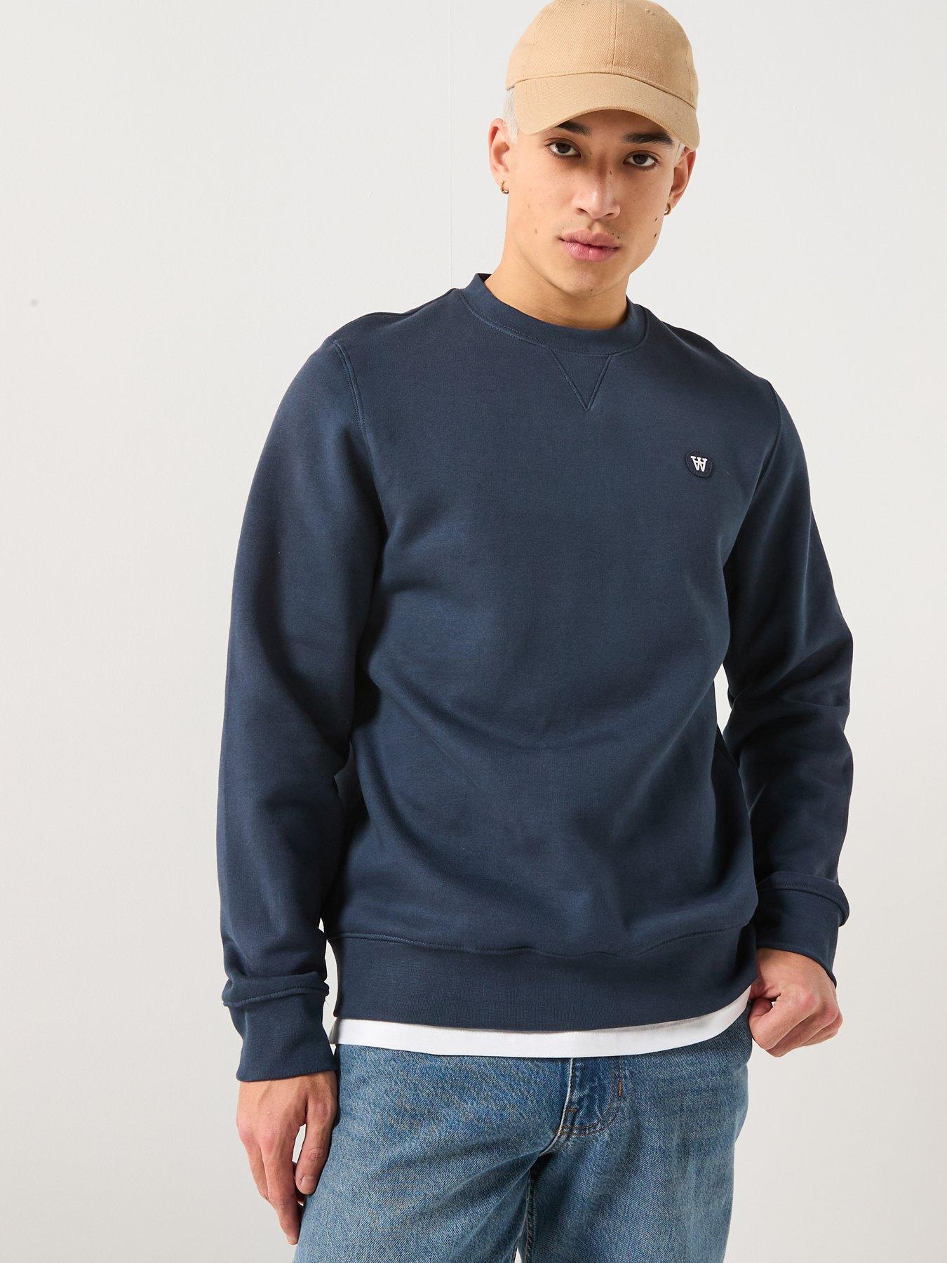 double-a-by-wood-wood-tye-coin-logo-crew-sweatshirt-navy