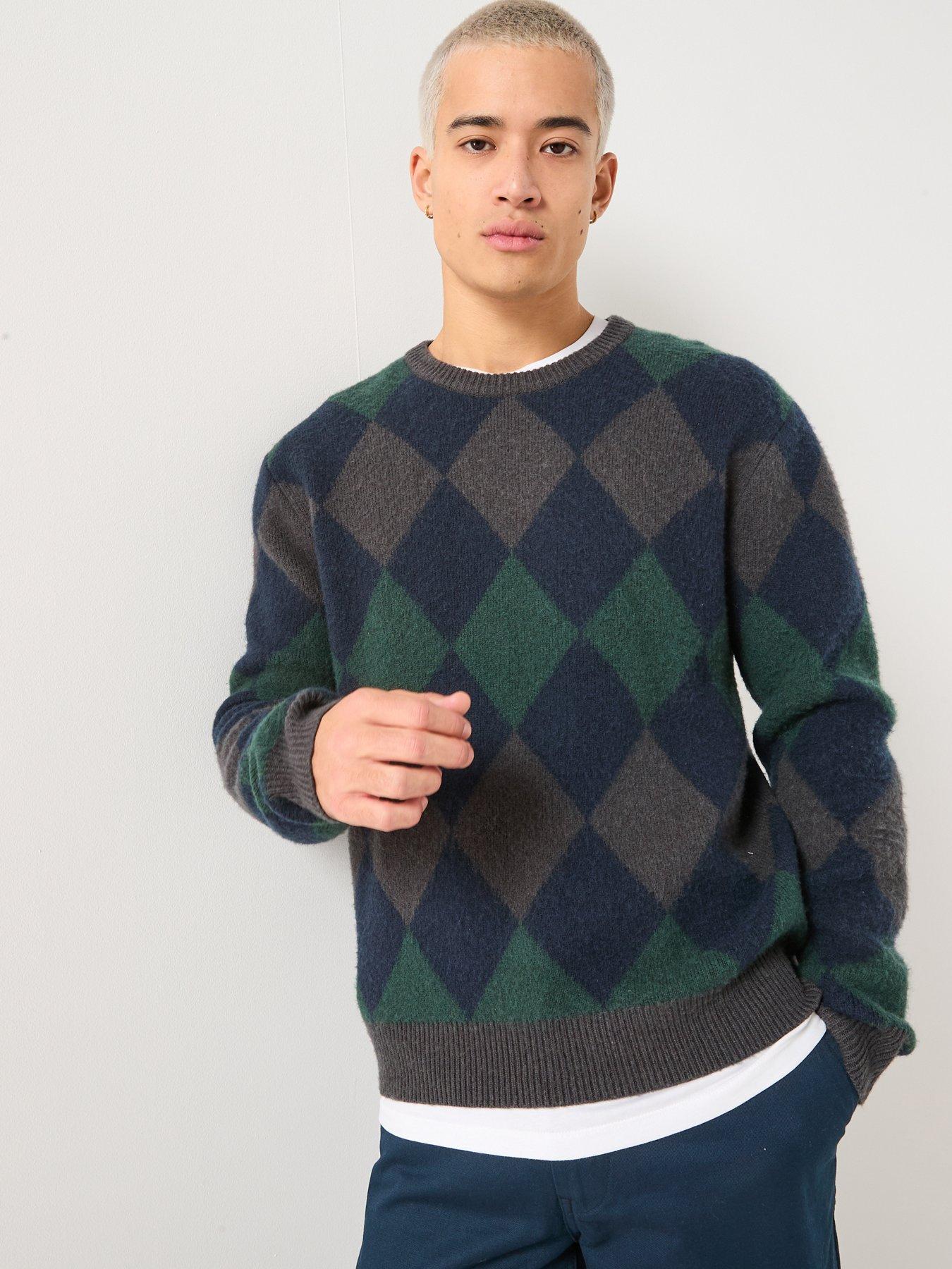 double-a-by-wood-wood-jan-argyle-crew-knitted-jumper-dark-green